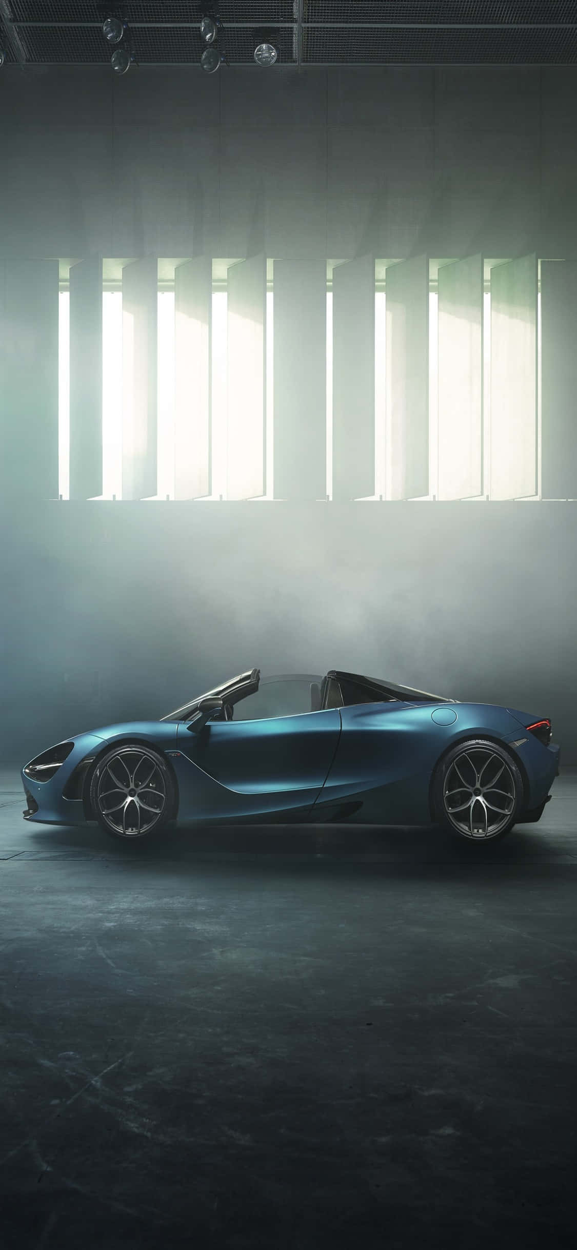 iPhone X Mclaren 720s Spider Background Wallpaper