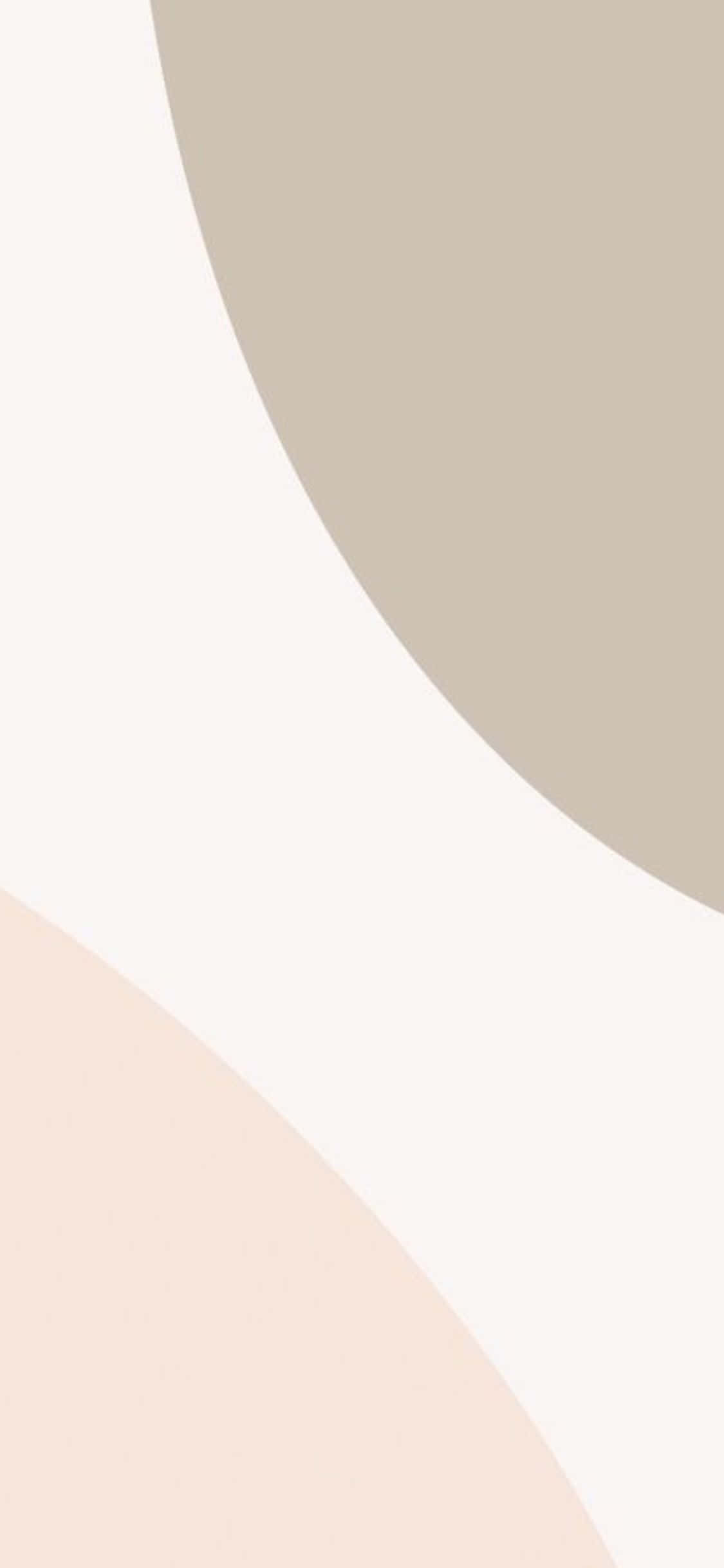 iPhone X Minimal Background Of Beige Aesthetic Wallpaper