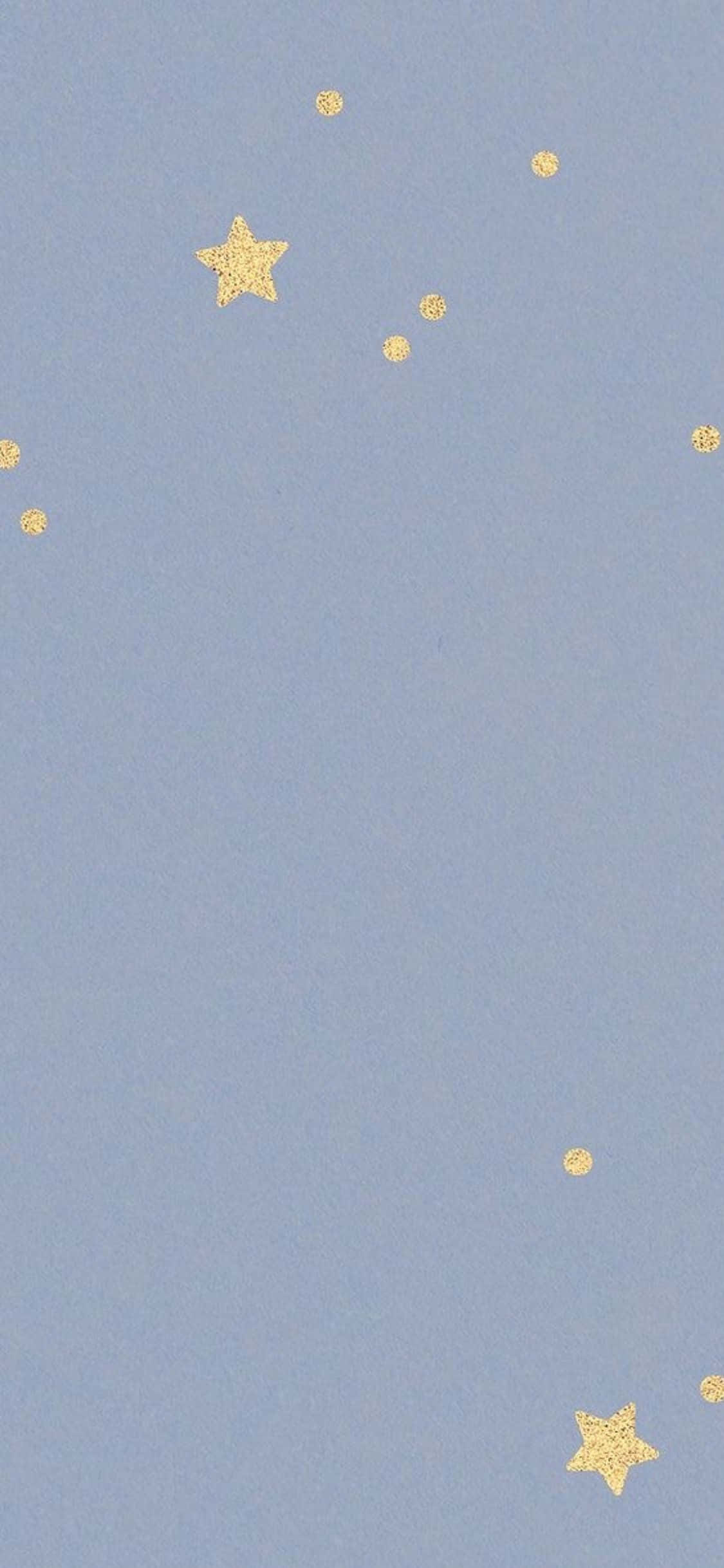 iPhone X Minimal Grey With Stars Background Wallpaper