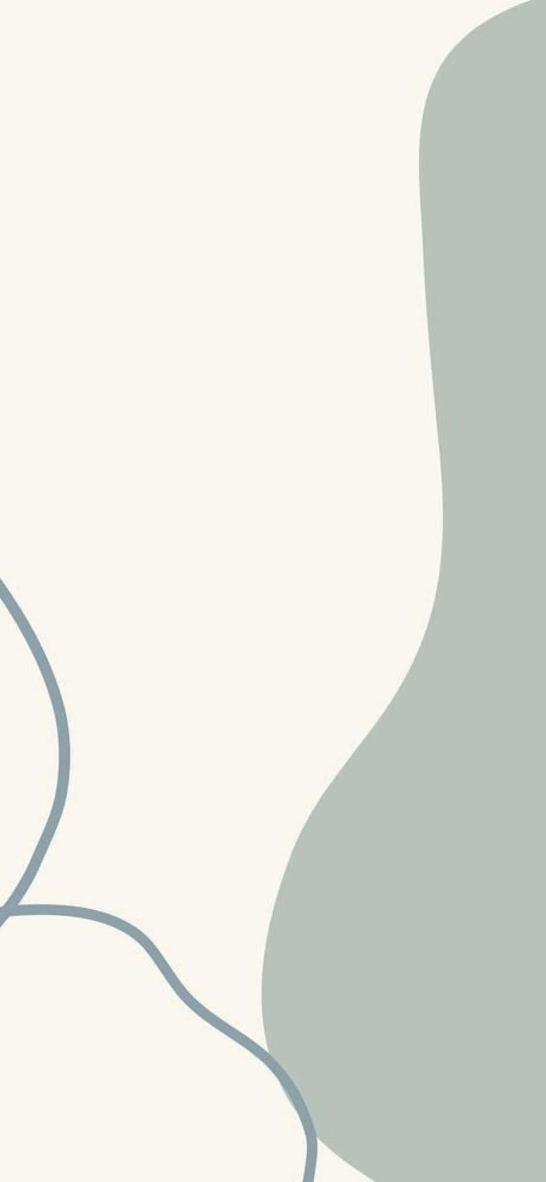 iPhone X Minimal Light Green Background Wallpaper