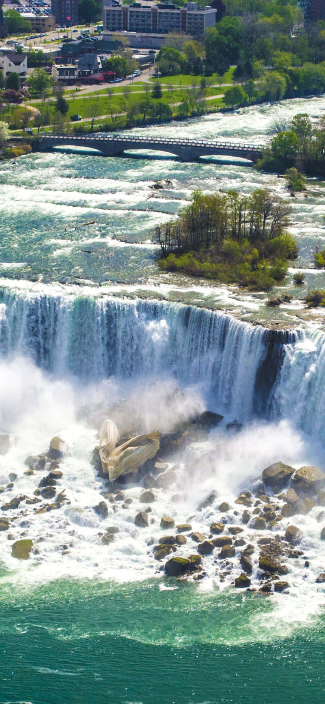 iPhone X Niagara Falls Canada Background Wallpaper