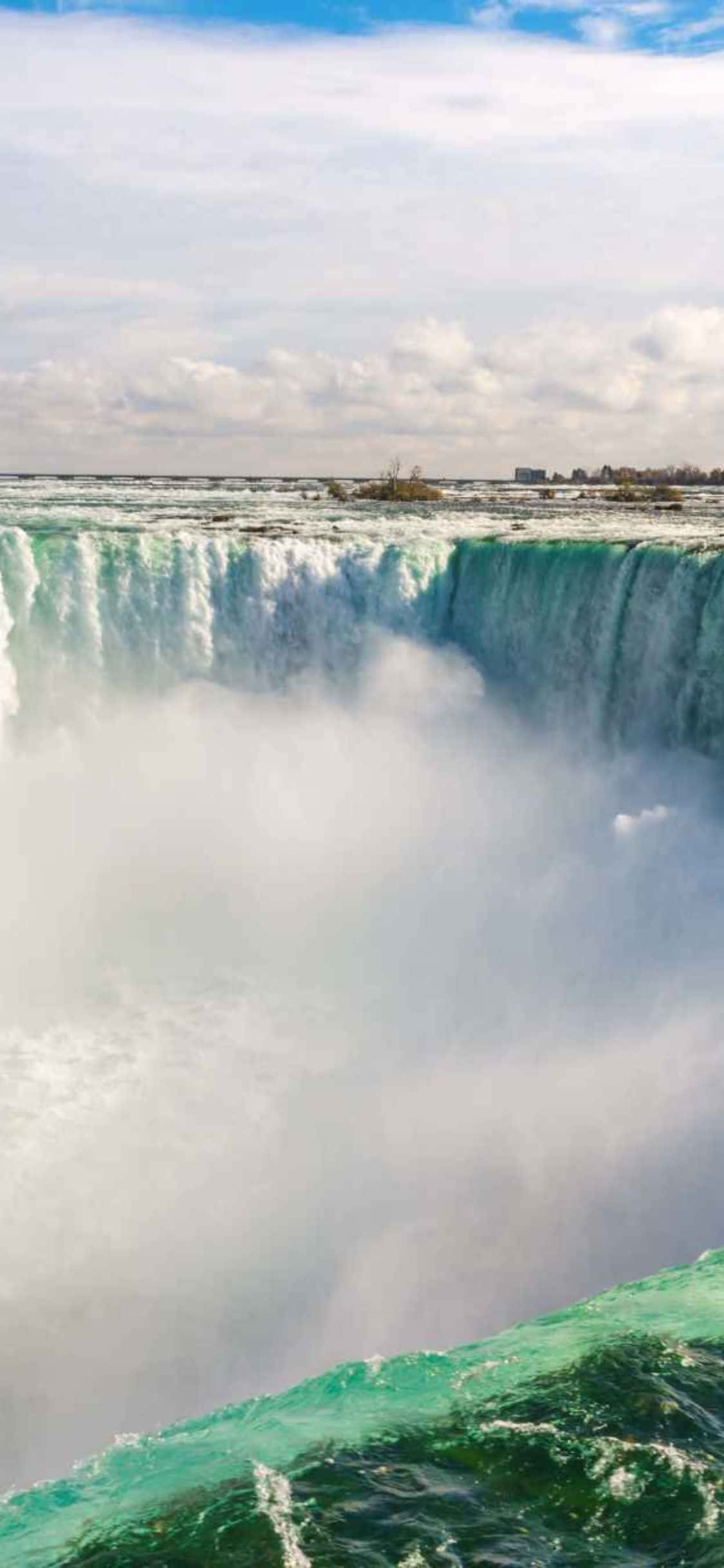 iPhone X Niagara Falls Destination Background Wallpaper
