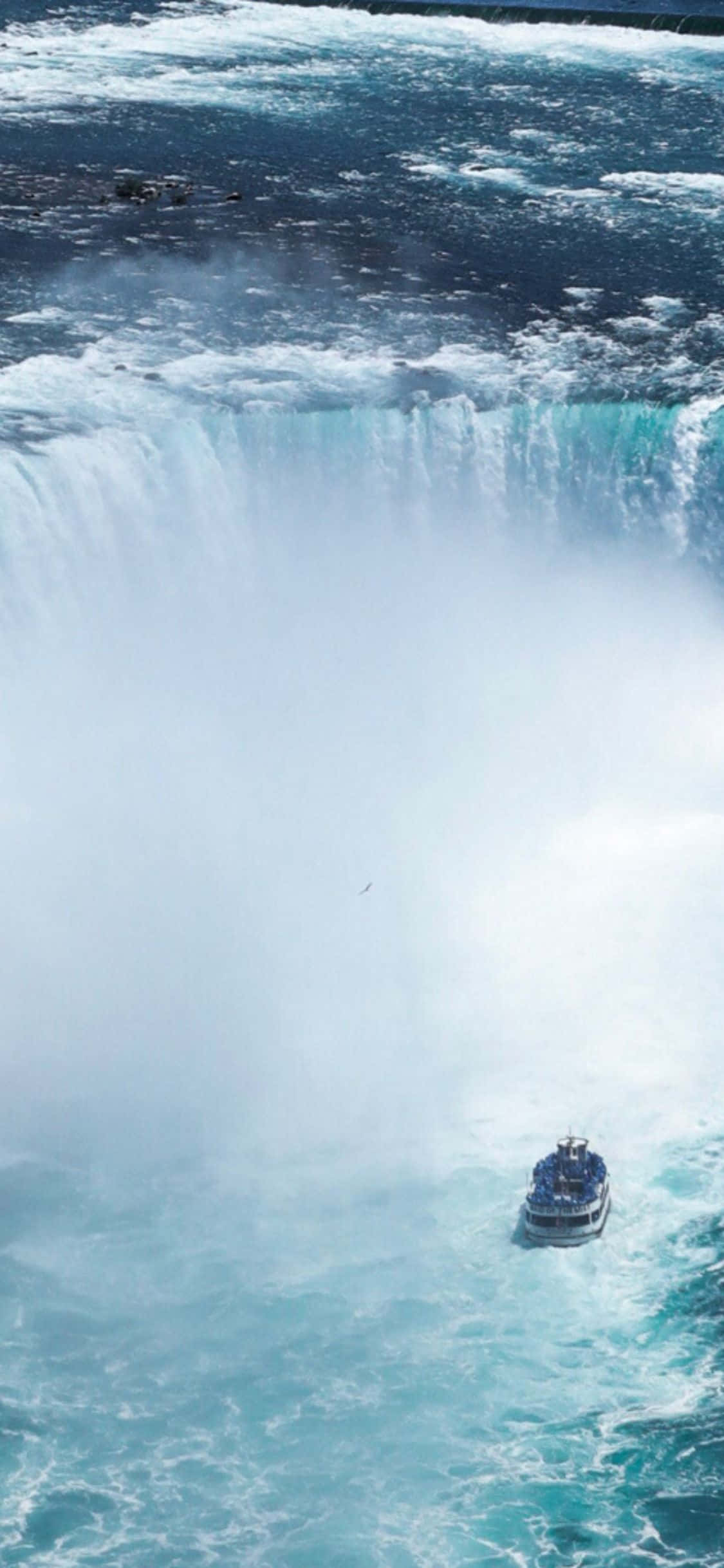 iPhone X Niagara Water Falls Background Wallpaper