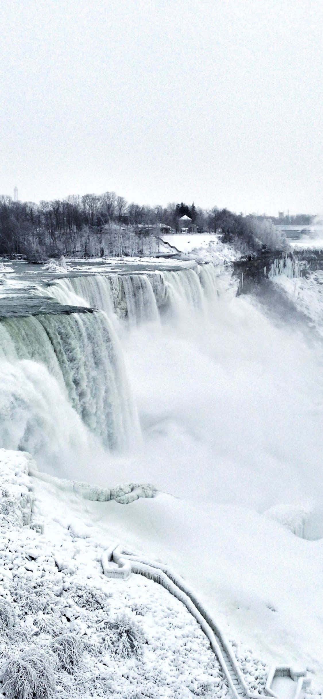 iPhone X Niagara White Falls Background Wallpaper