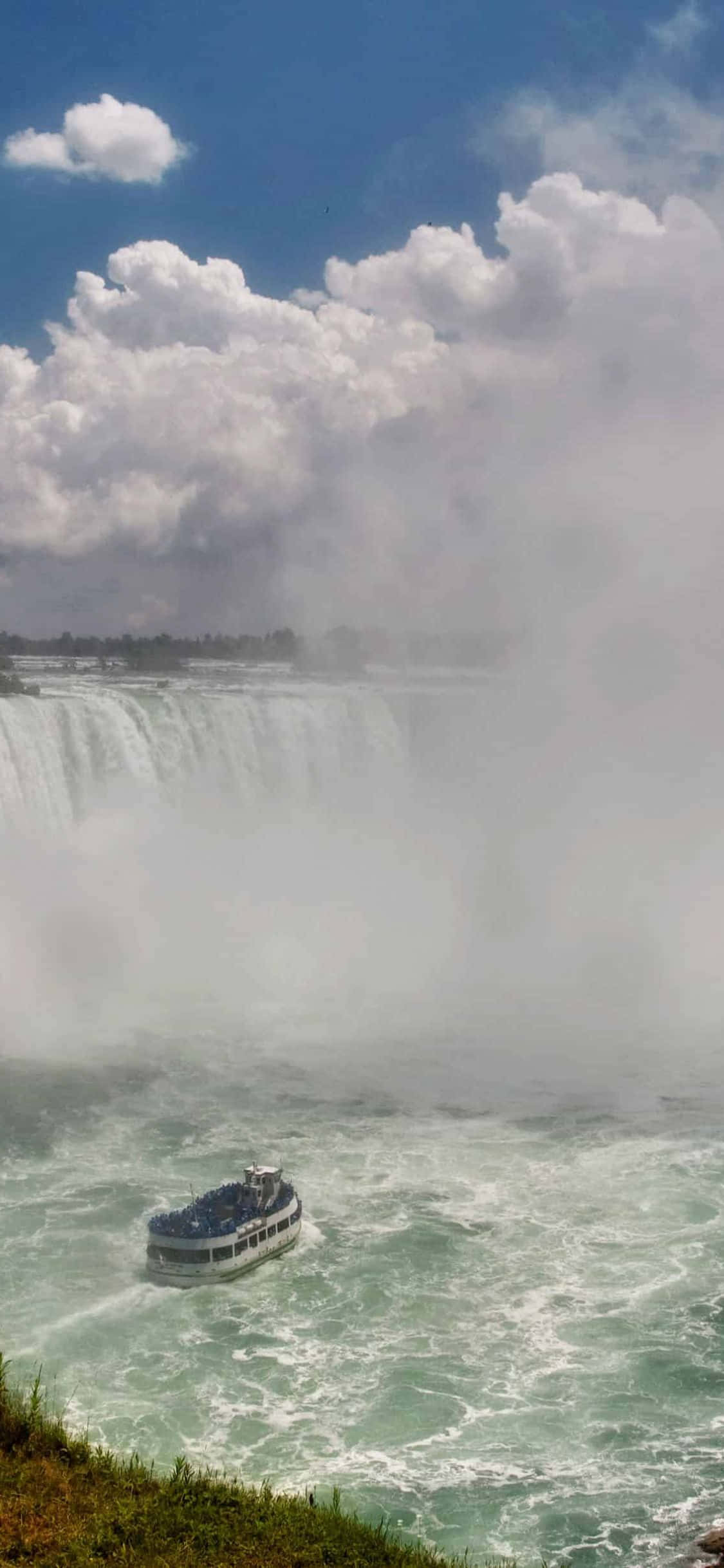 iPhone X Ontario Niagara Falls Background Wallpaper
