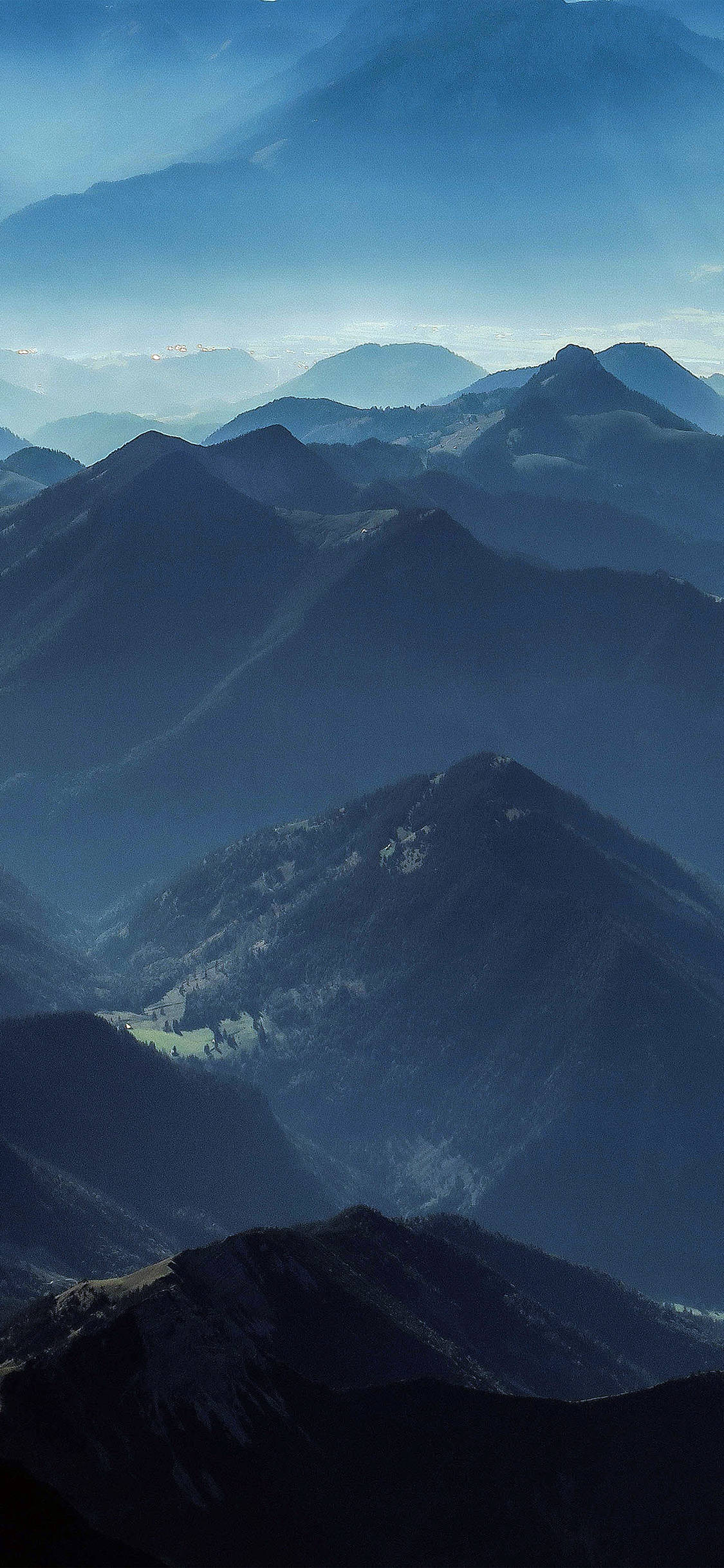 iPhone X Orihinal na Bulubundukin Wallpaper