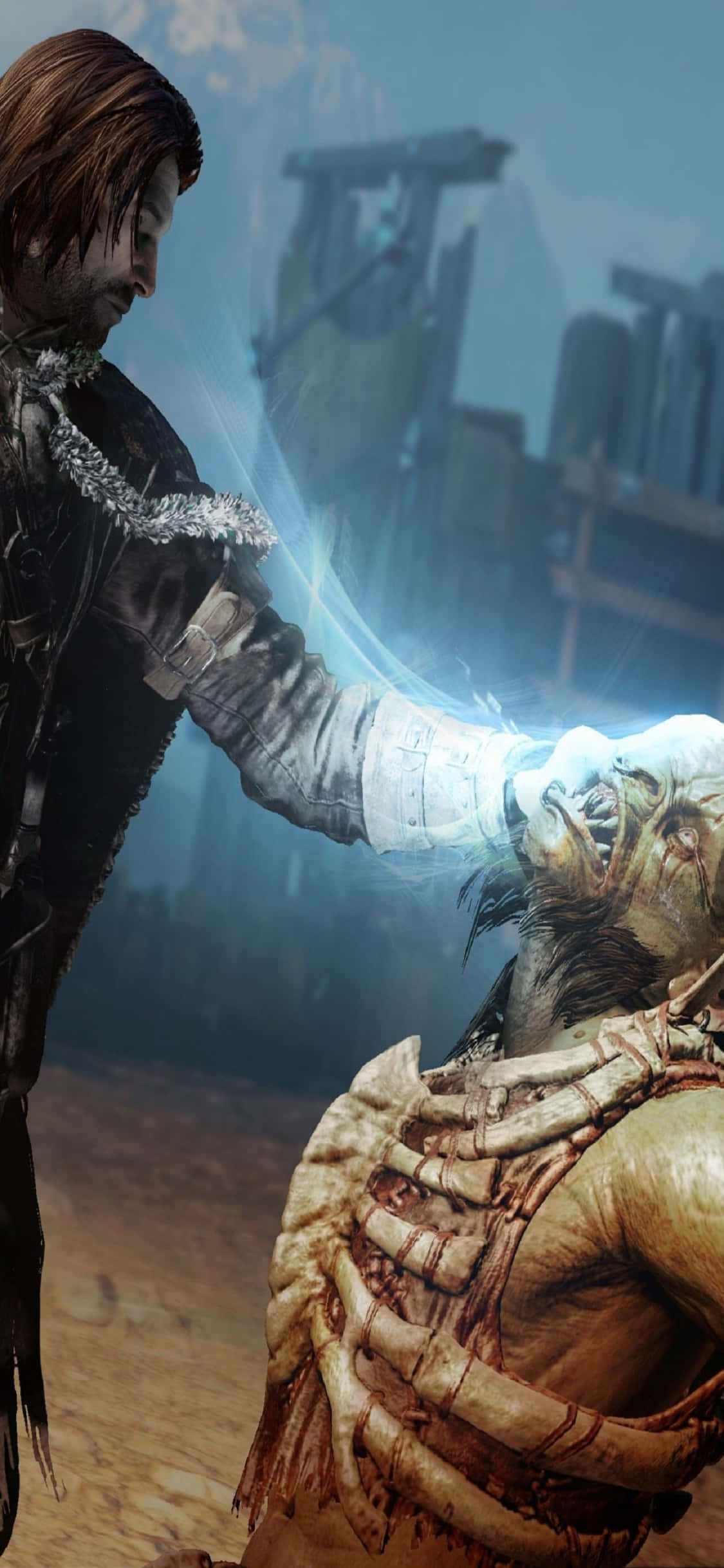 iPhone X Shadow Of Mordor Background Talion Wallpaper