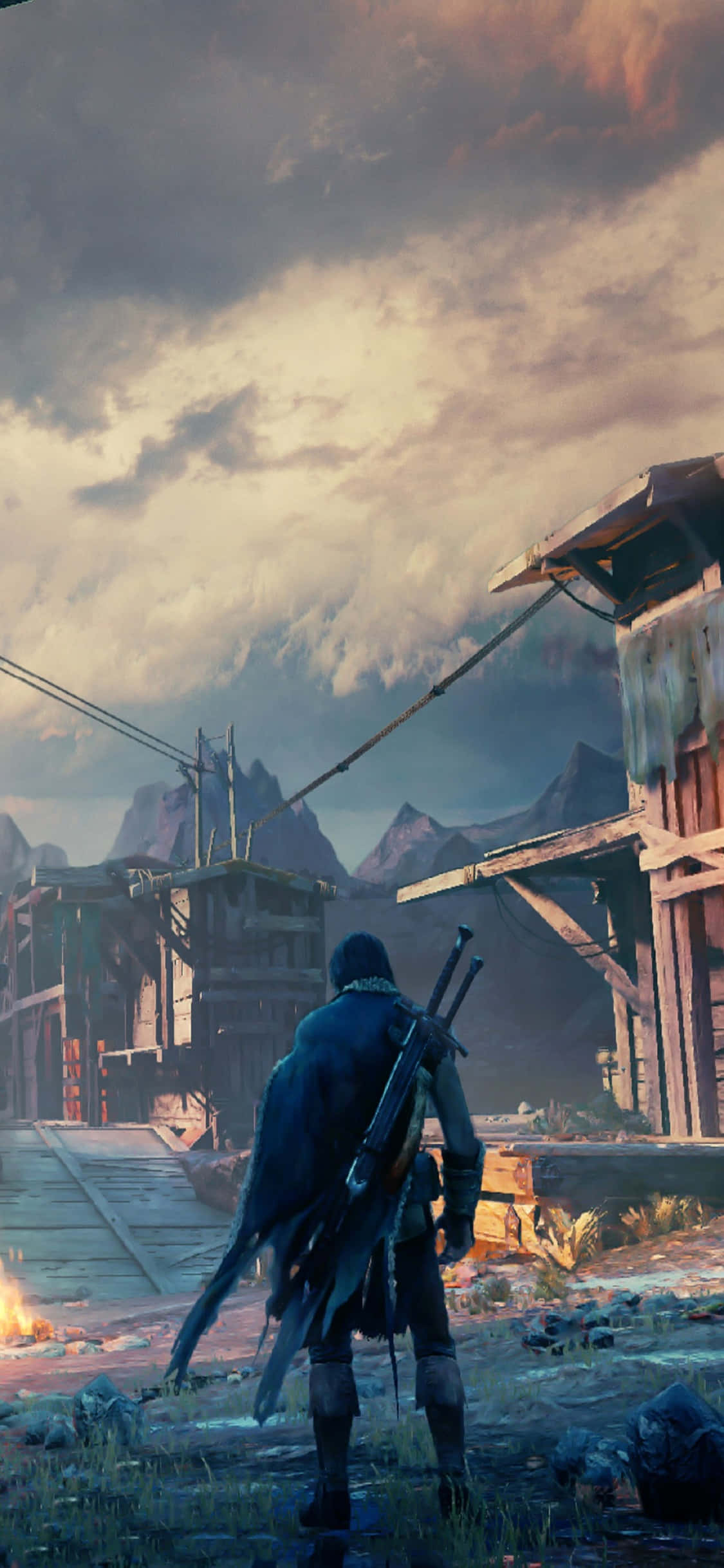 iPhone X Shadow Of Mordor Background Talion Wallpaper