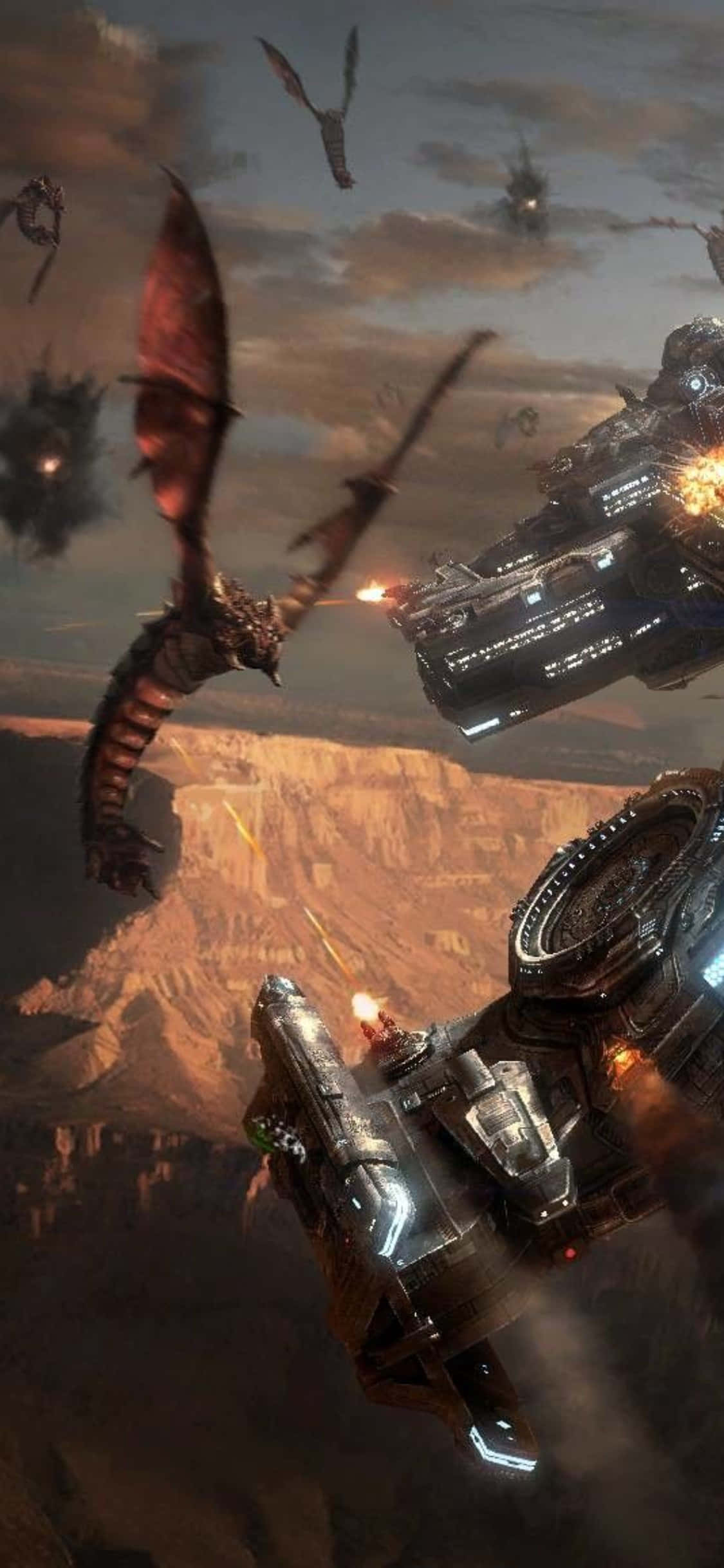 iPhone X Starcraft Ii Background Dragons Wallpaper