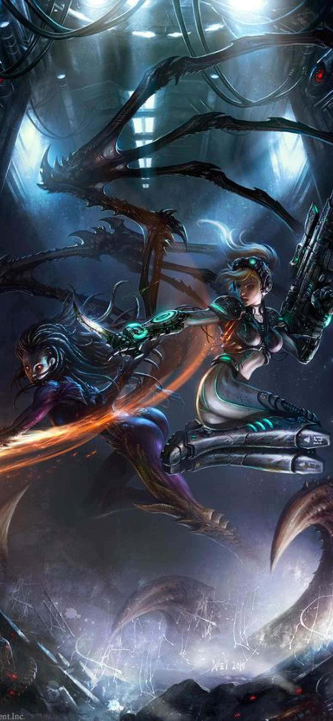 iPhone X Starcraft Ii Background Sarah Nova Wallpaper