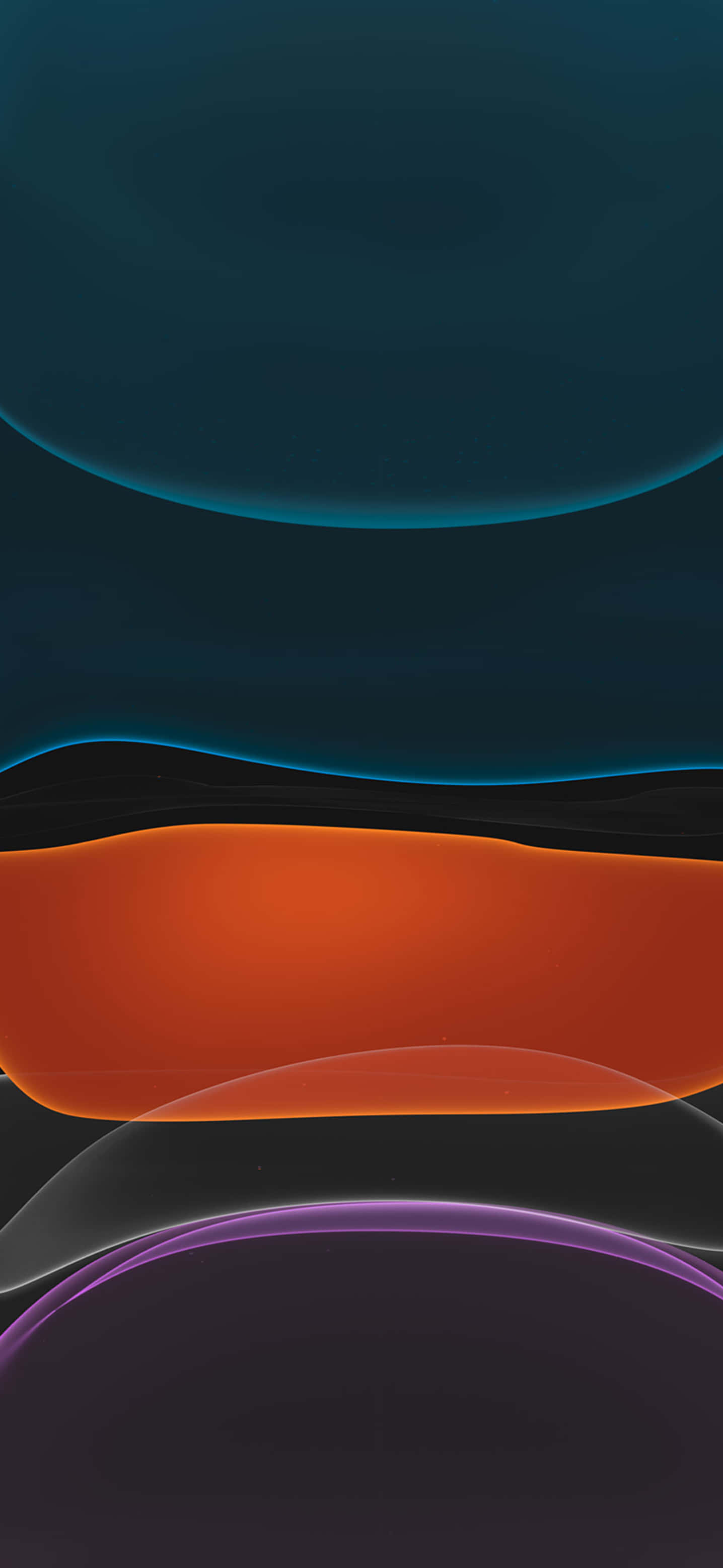 iPhone Xr Stock Blobs Layers Ng Madilim na mga Kulay Wallpaper