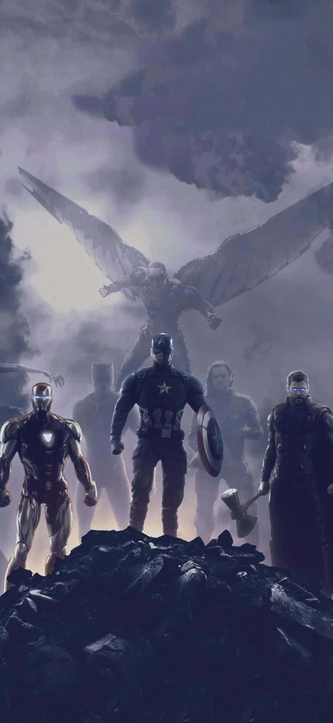 iPhone XS Avengers Endgame Background Movie Scene Wallpaper