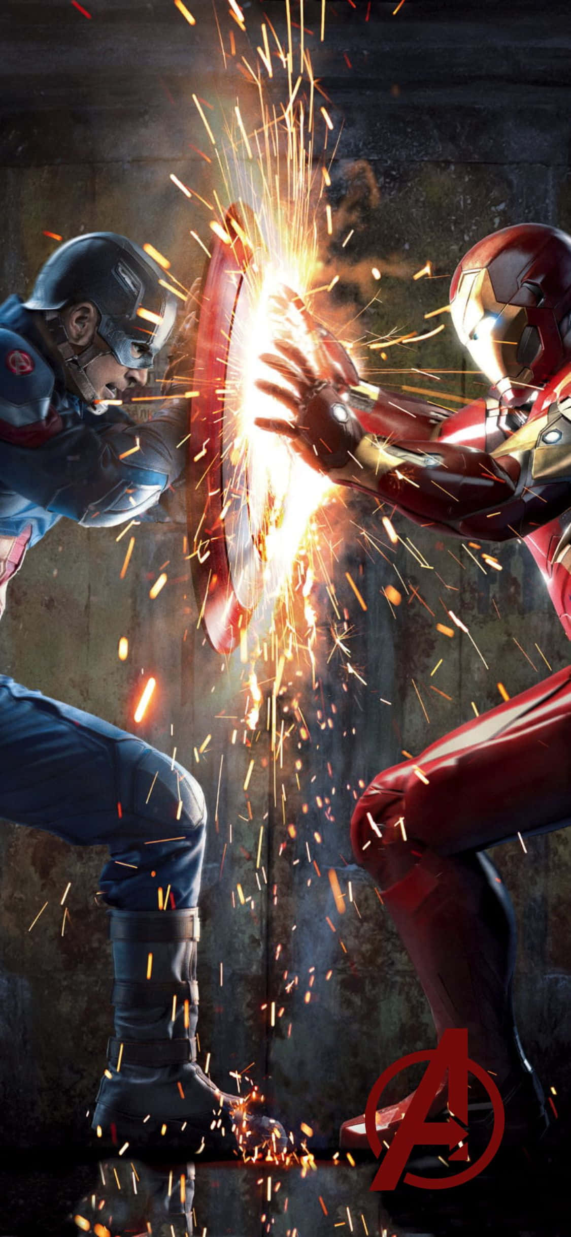 iPhone XS Avengers Background Civil War 2016 Wallpaper
