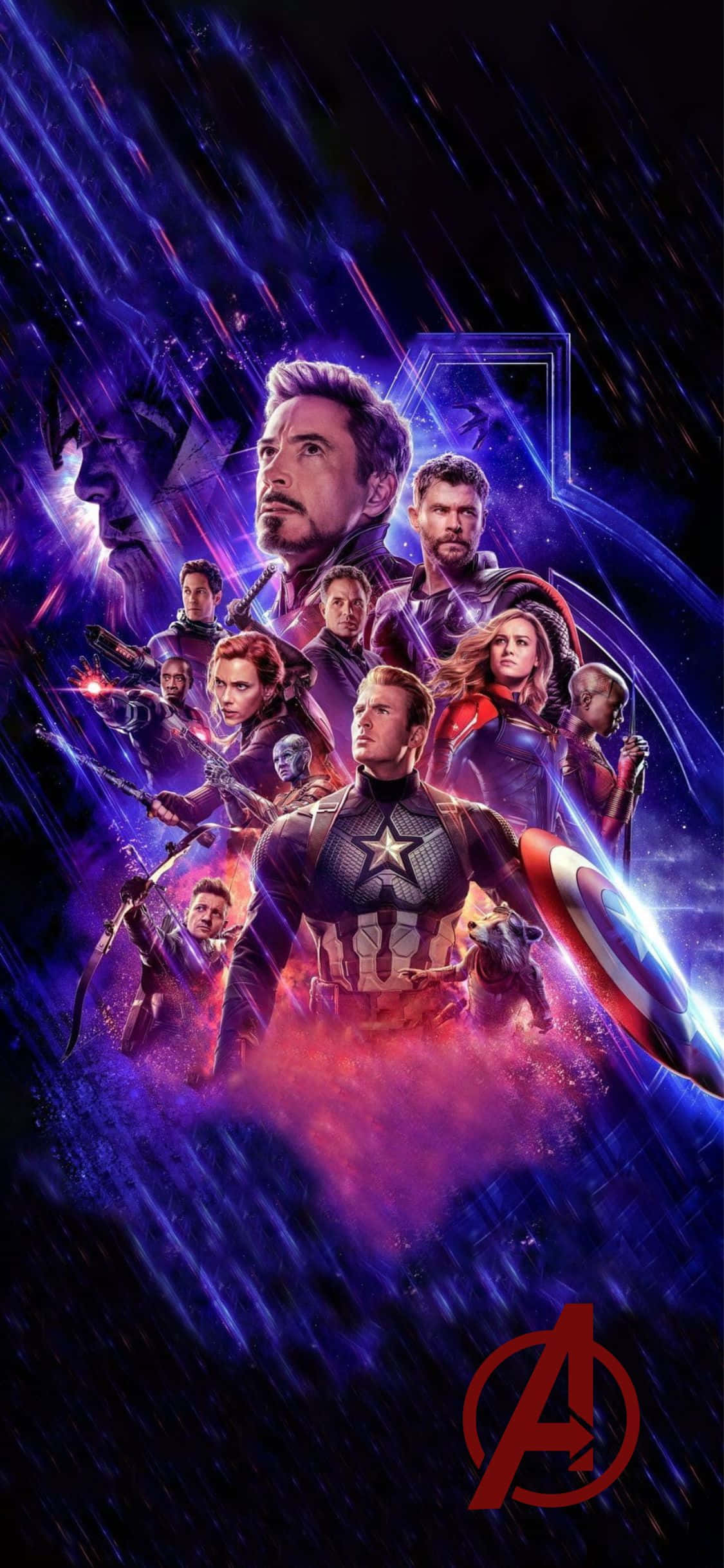 iPhone XS Avengers Background Fan Made Art Wallpaper