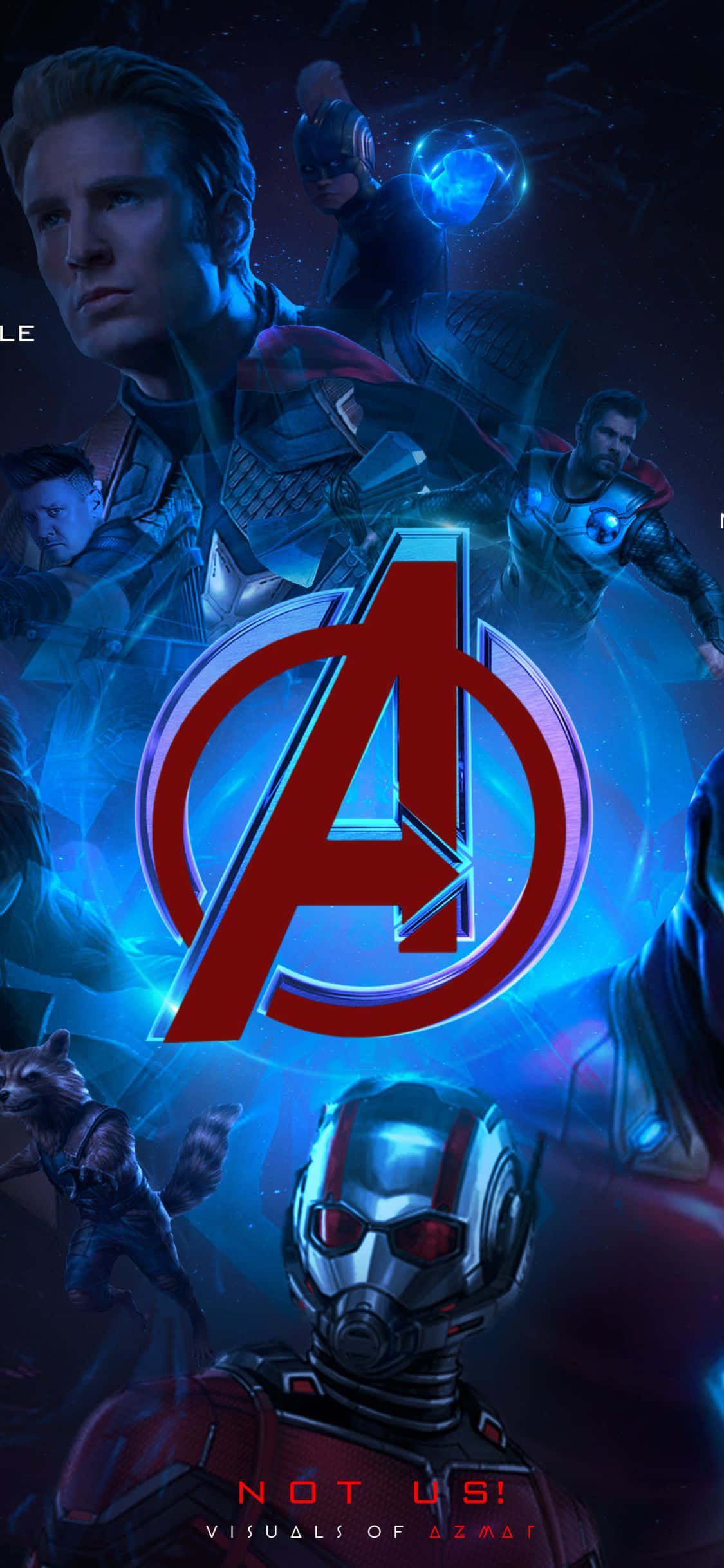 iPhone XS Avengers Background With Ant Man Wallpaper