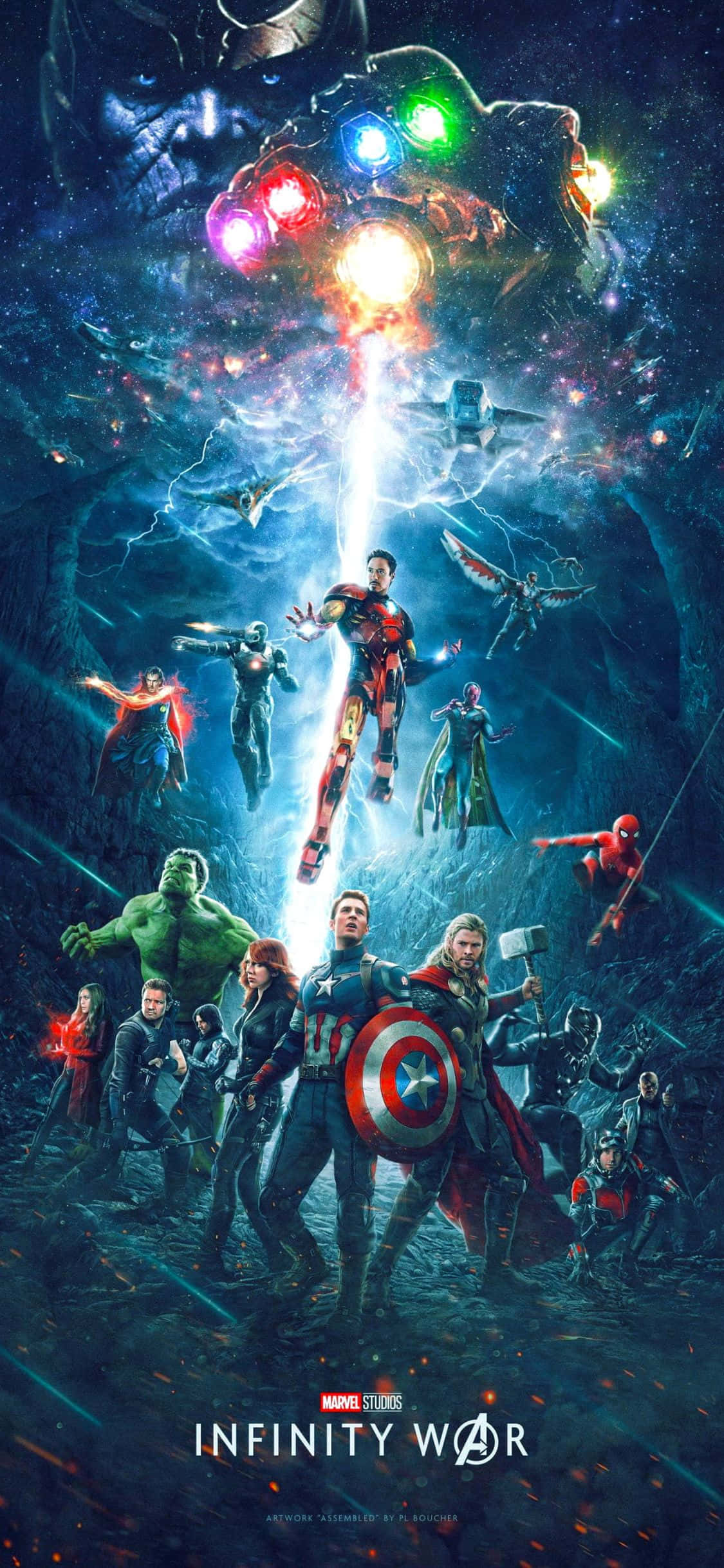 iPhone XS Avengers Infinity War Background Wallpaper