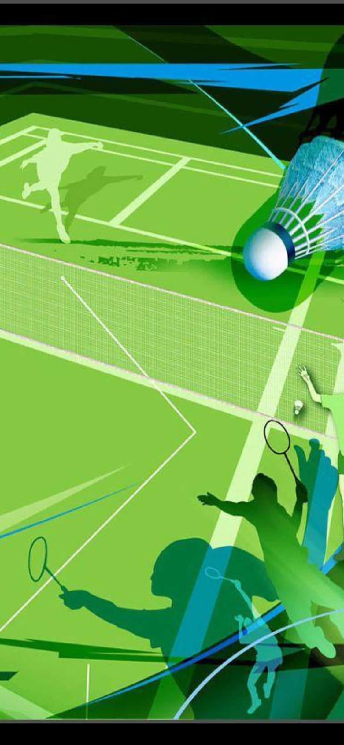 iPhone Xs Badminton Background Wallpaper