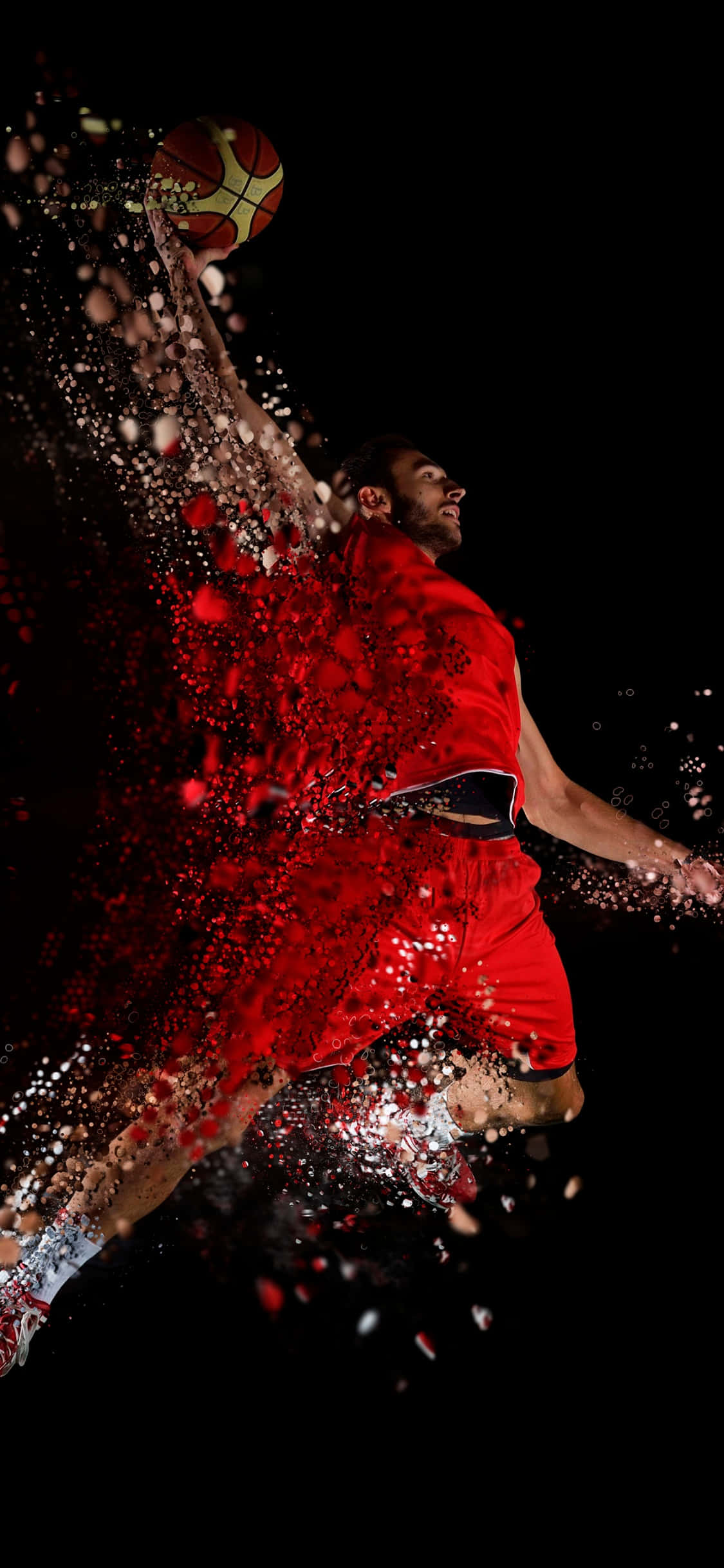 iPhone Xs Basketball Dunk Background Wallpaper
