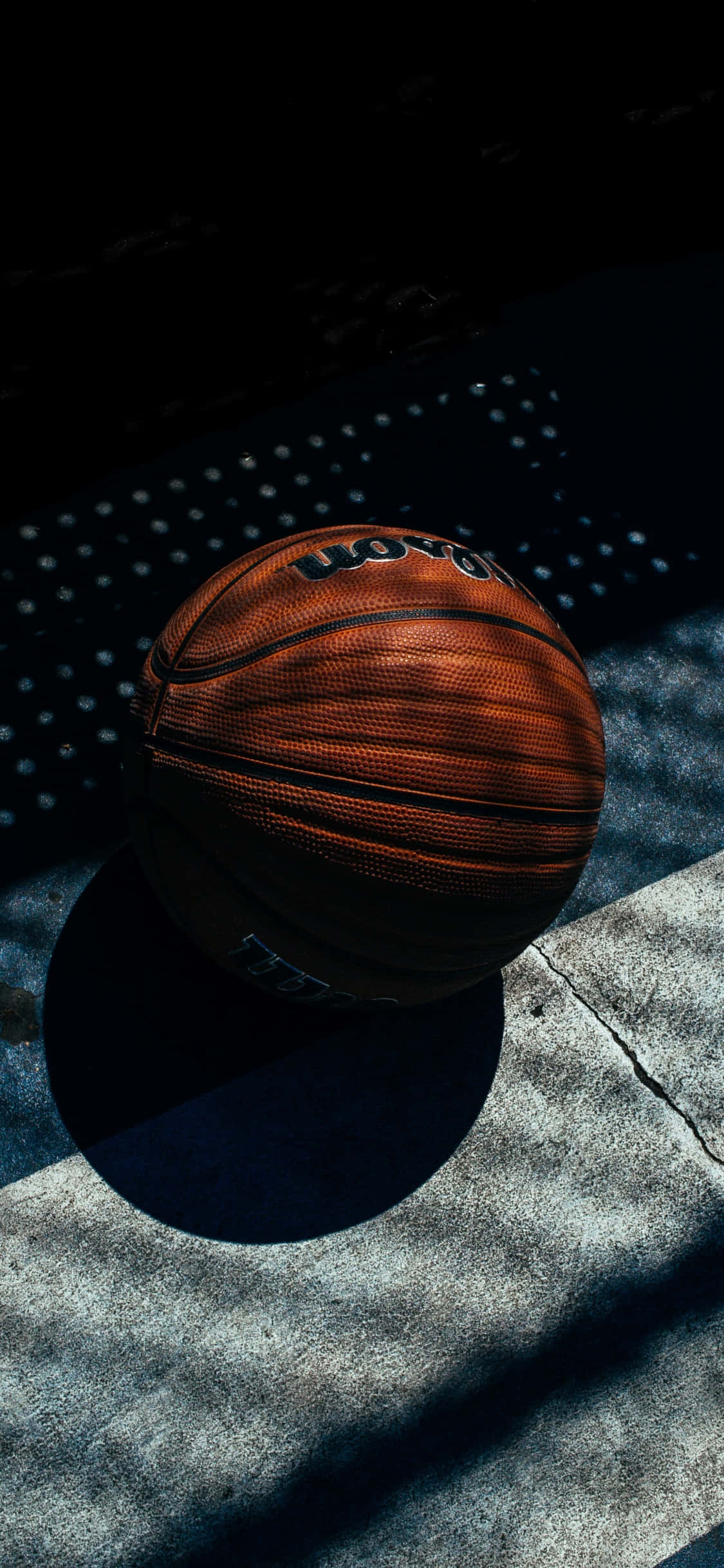iPhone Xs Basketball Shadow Background Wallpaper