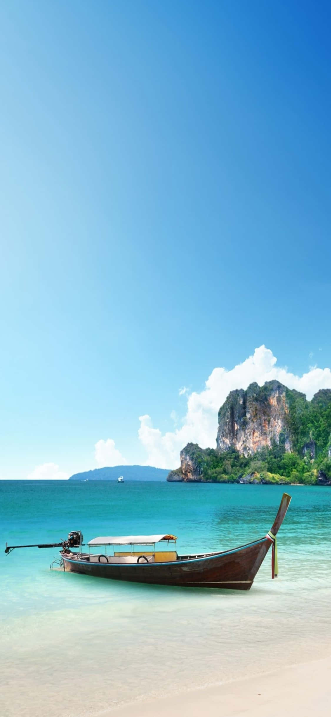 iPhone XS Beach Krabi Beach Background Wallpaper