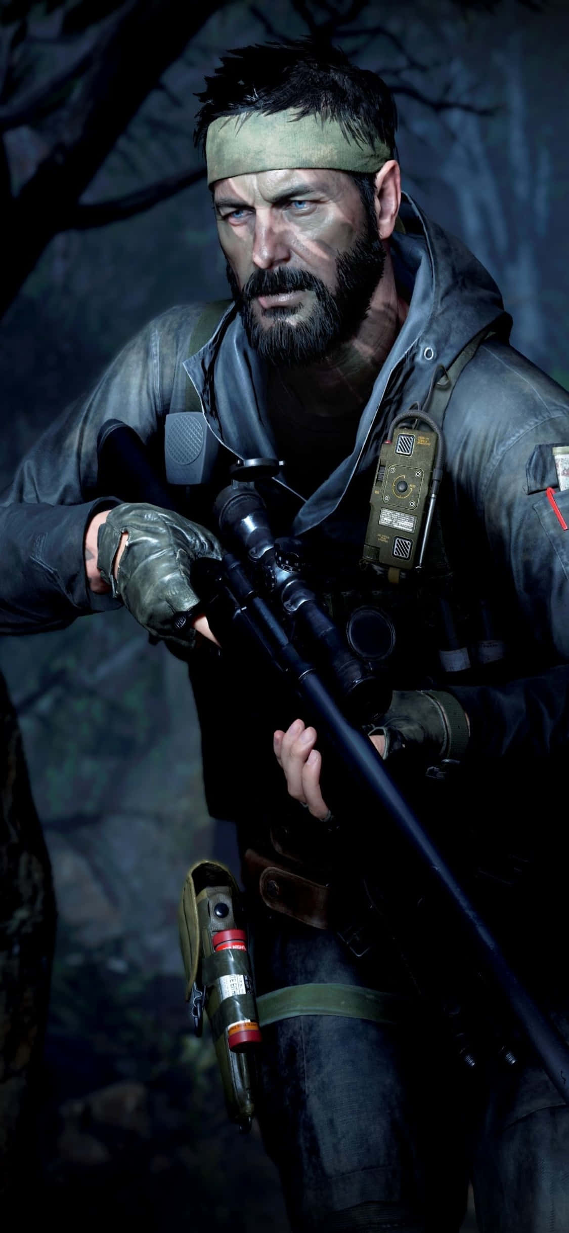 iPhone Xs Call Of Duty Black Ops Cold War Woods Skin Background Wallpaper