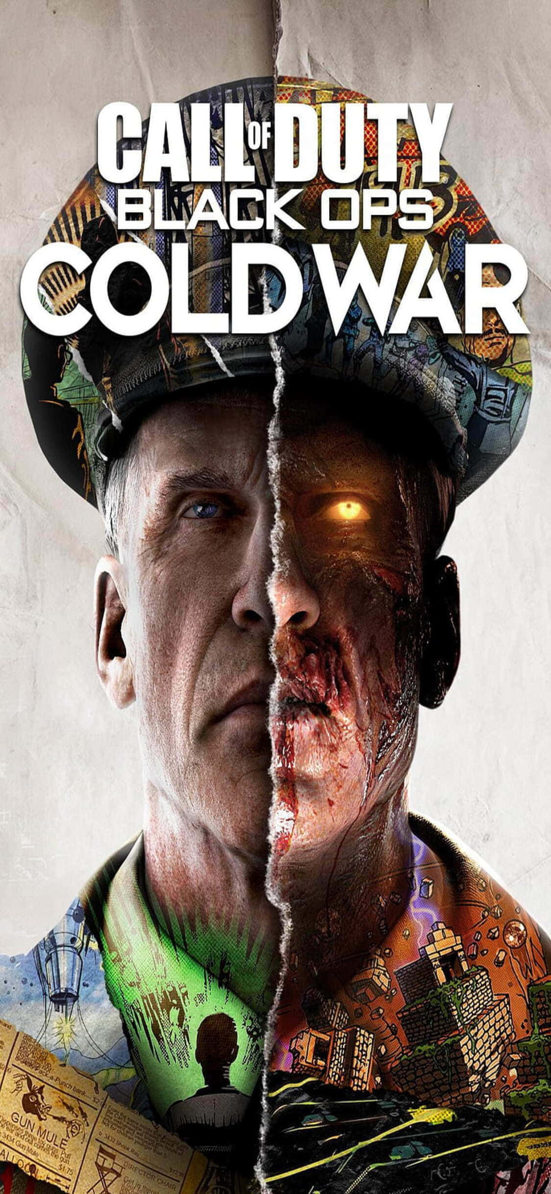 iPhone Xs Call Of Duty Black Ops Cold War Zombies Art Background Wallpaper