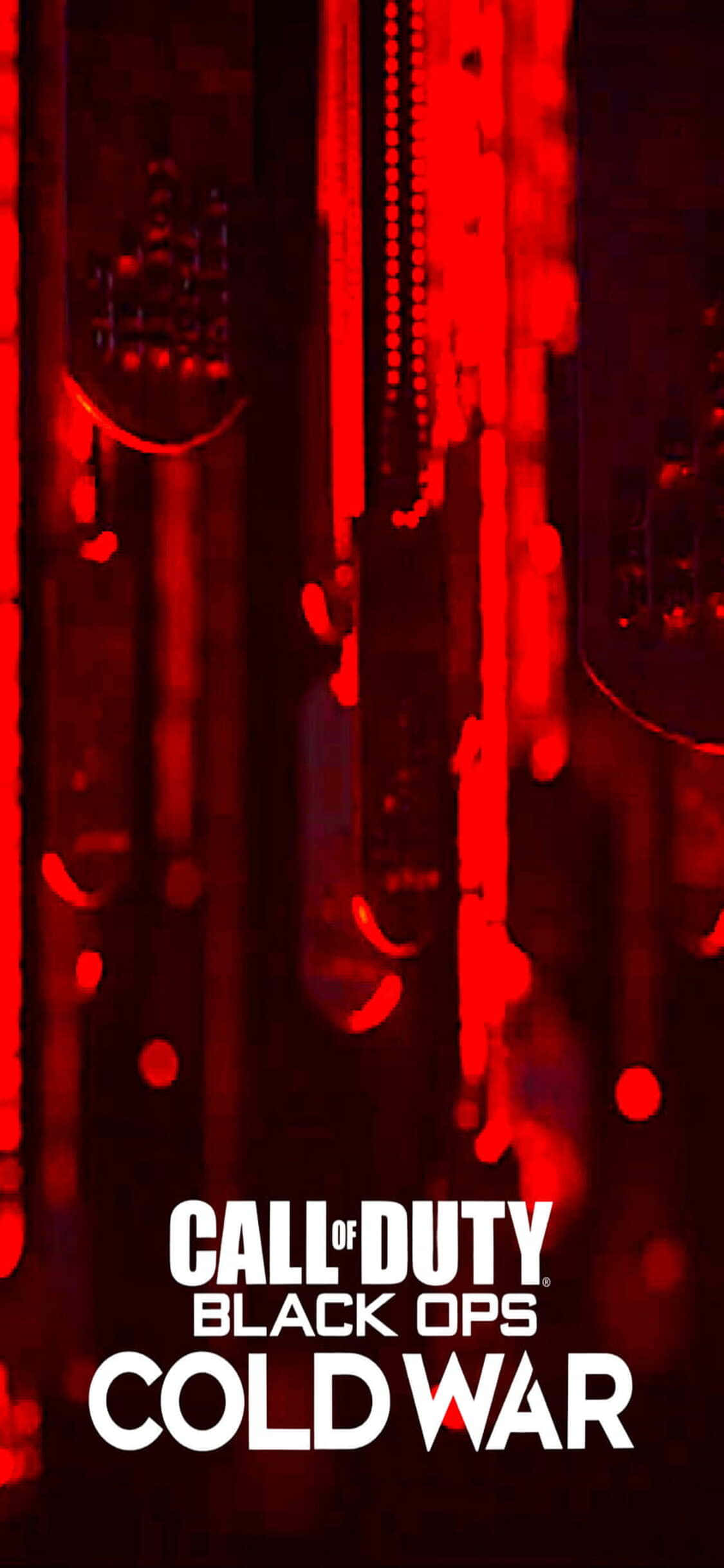 iPhone Xs Call Of Duty Black Ops Cold War Blood Tag Background Wallpaper