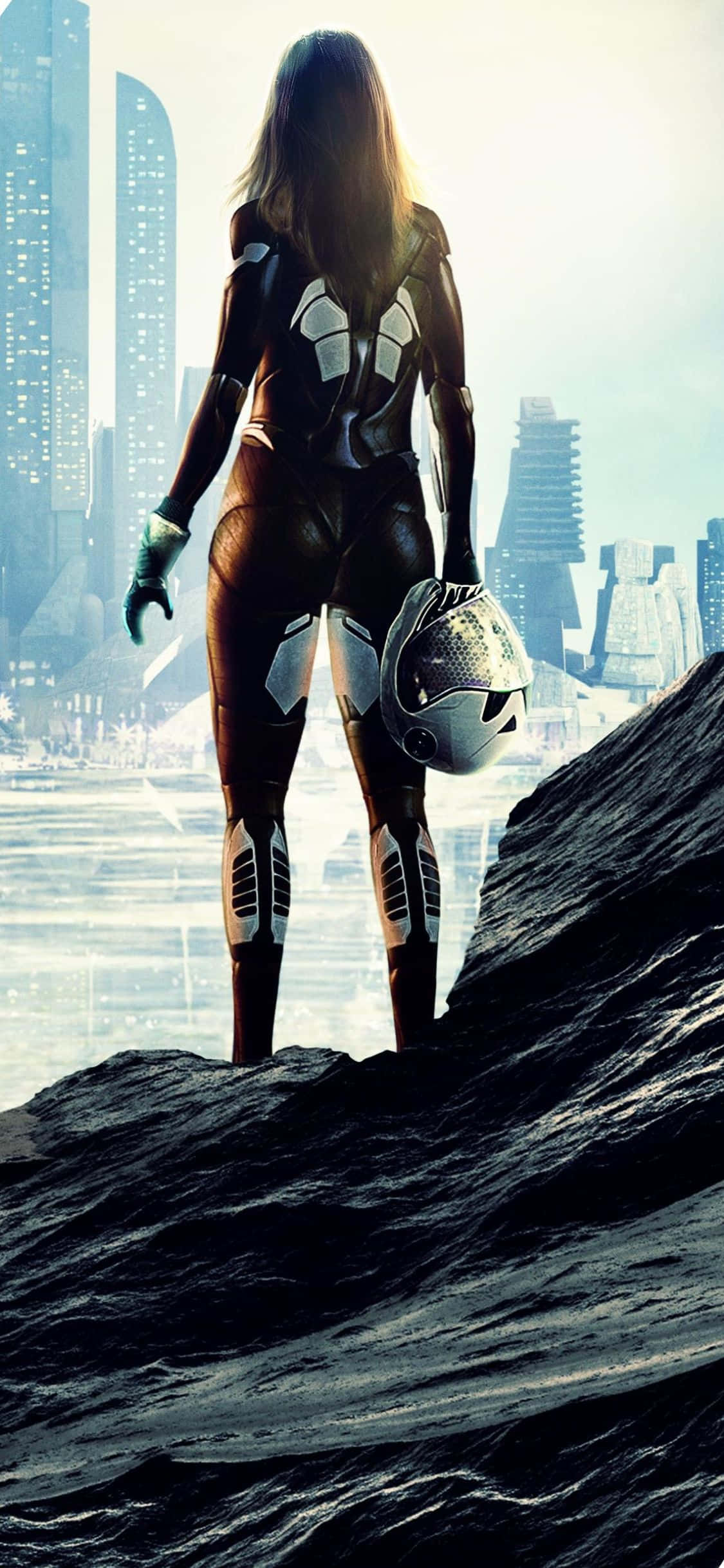iPhone XS Civilization Beyond Earth Babaeng Astronaut Background Wallpaper