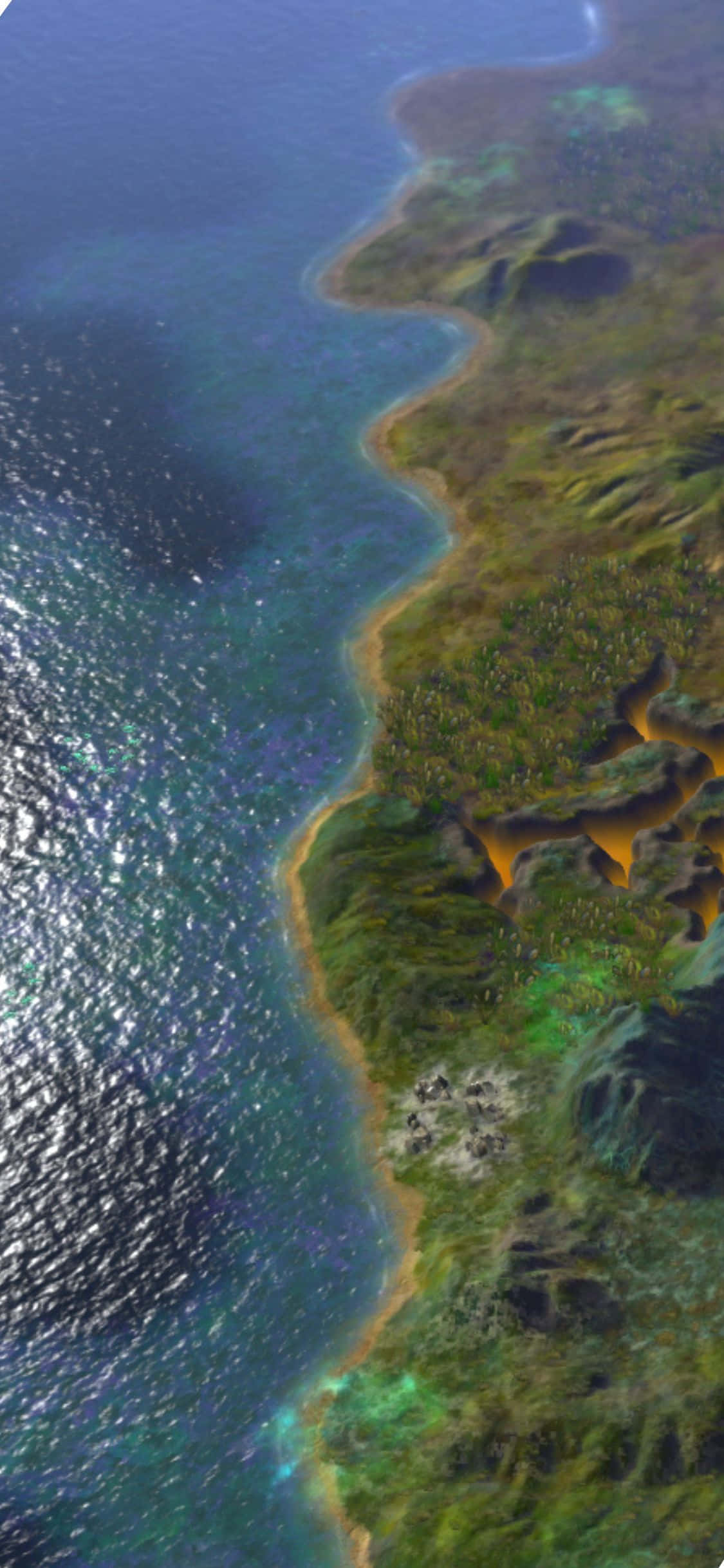 iPhone XS Civilization Beyond Earth Map Background Wallpaper