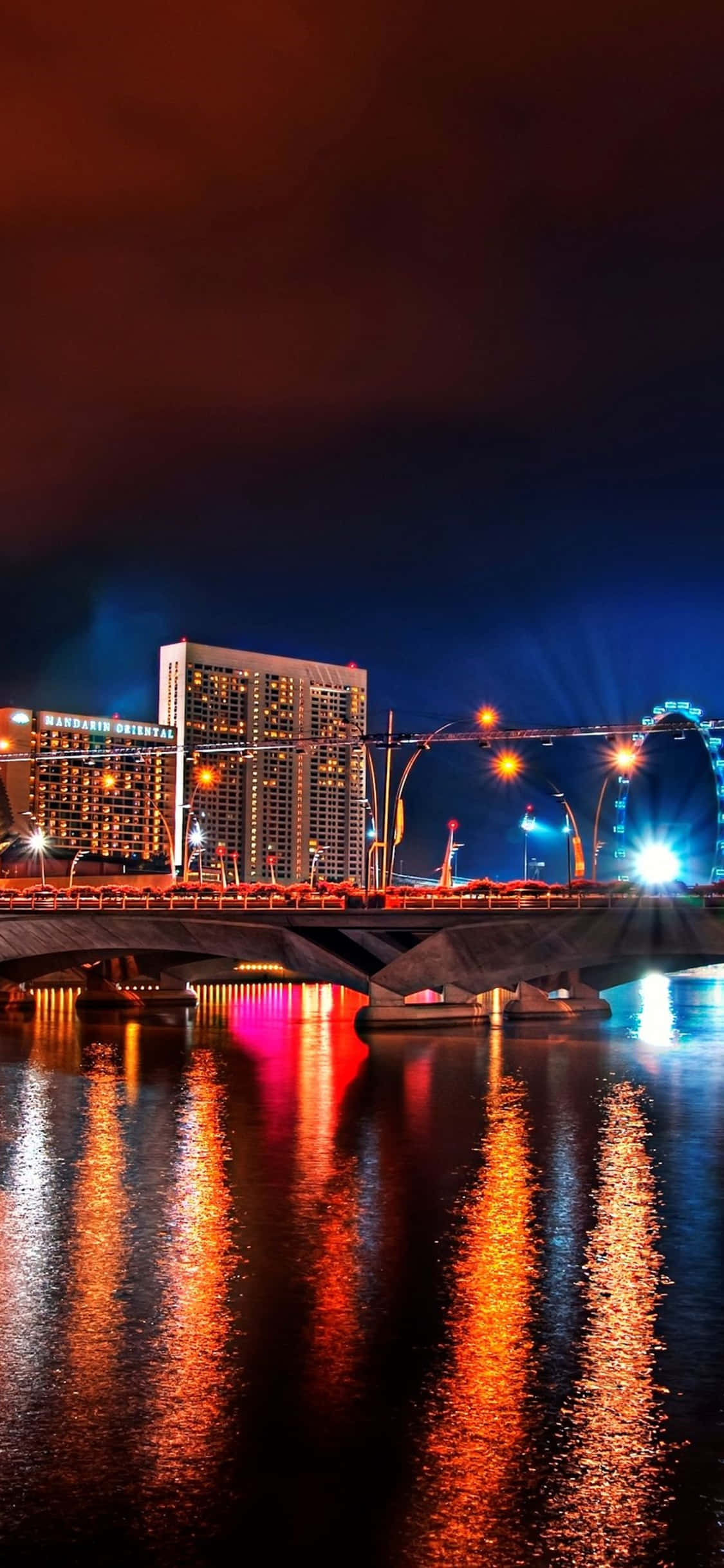 iPhone Xs Desktop Pc City Night View Background Wallpaper
