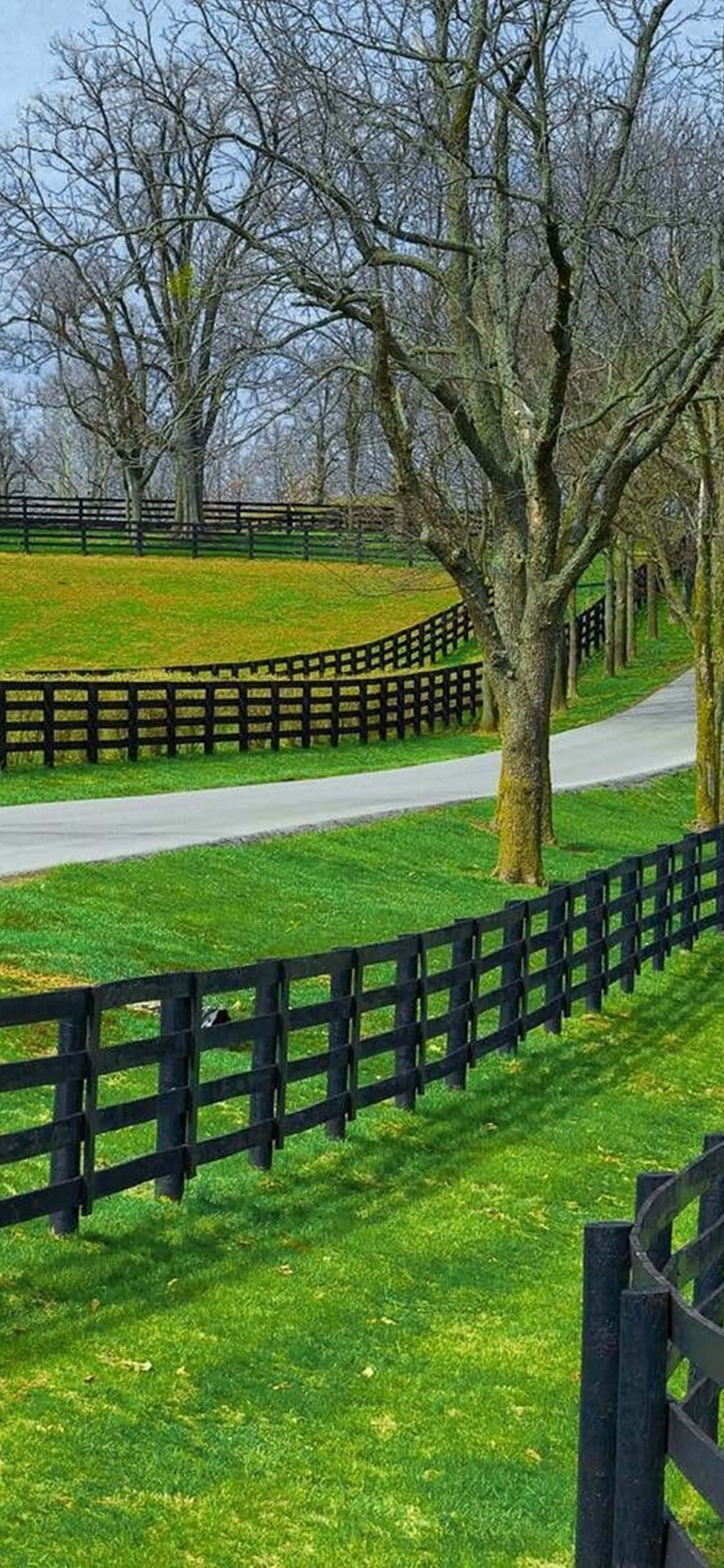 iPhone Xs Desktop Pc Farm Fence Background Wallpaper
