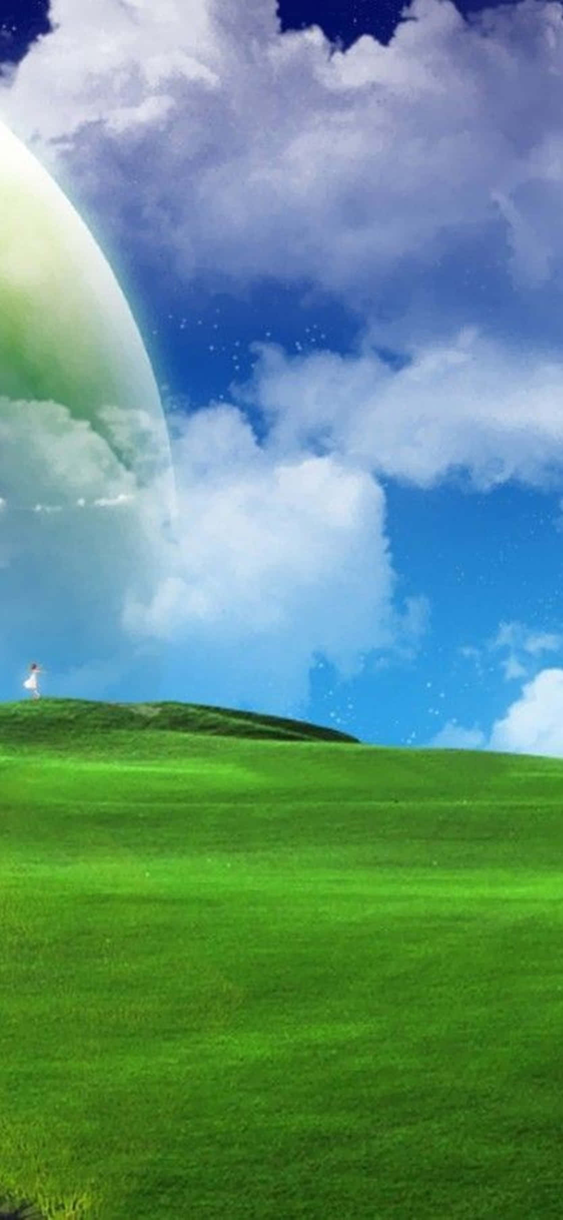 iPhone Xs Desktop Pc Green Pasture Background Wallpaper