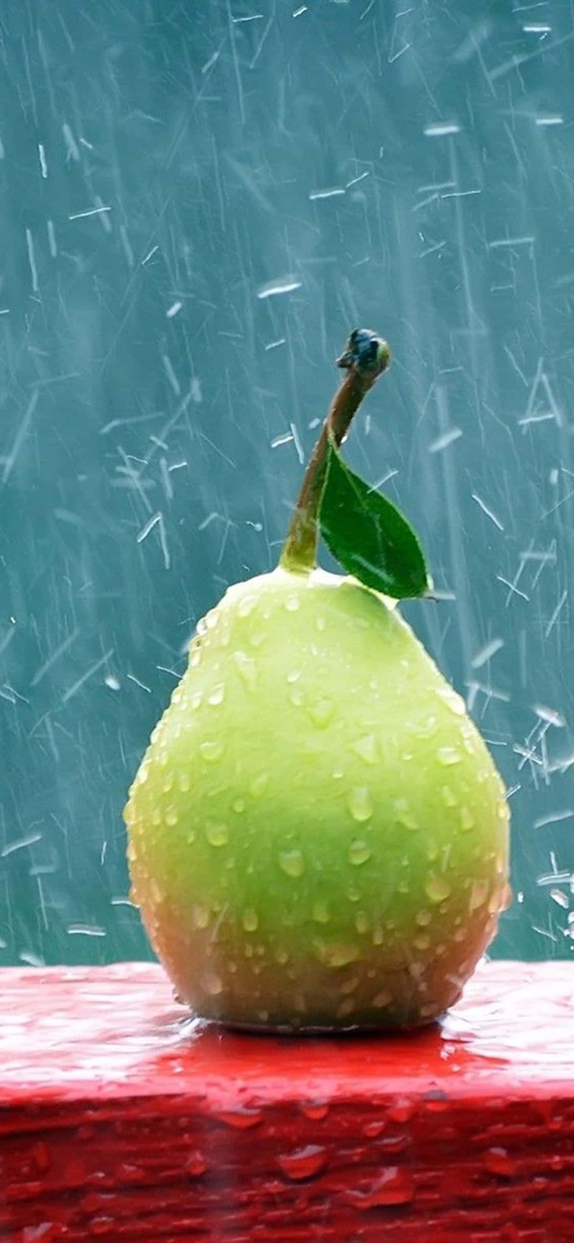 iPhone Xs Desktop Pc Pear Rain Background Wallpaper