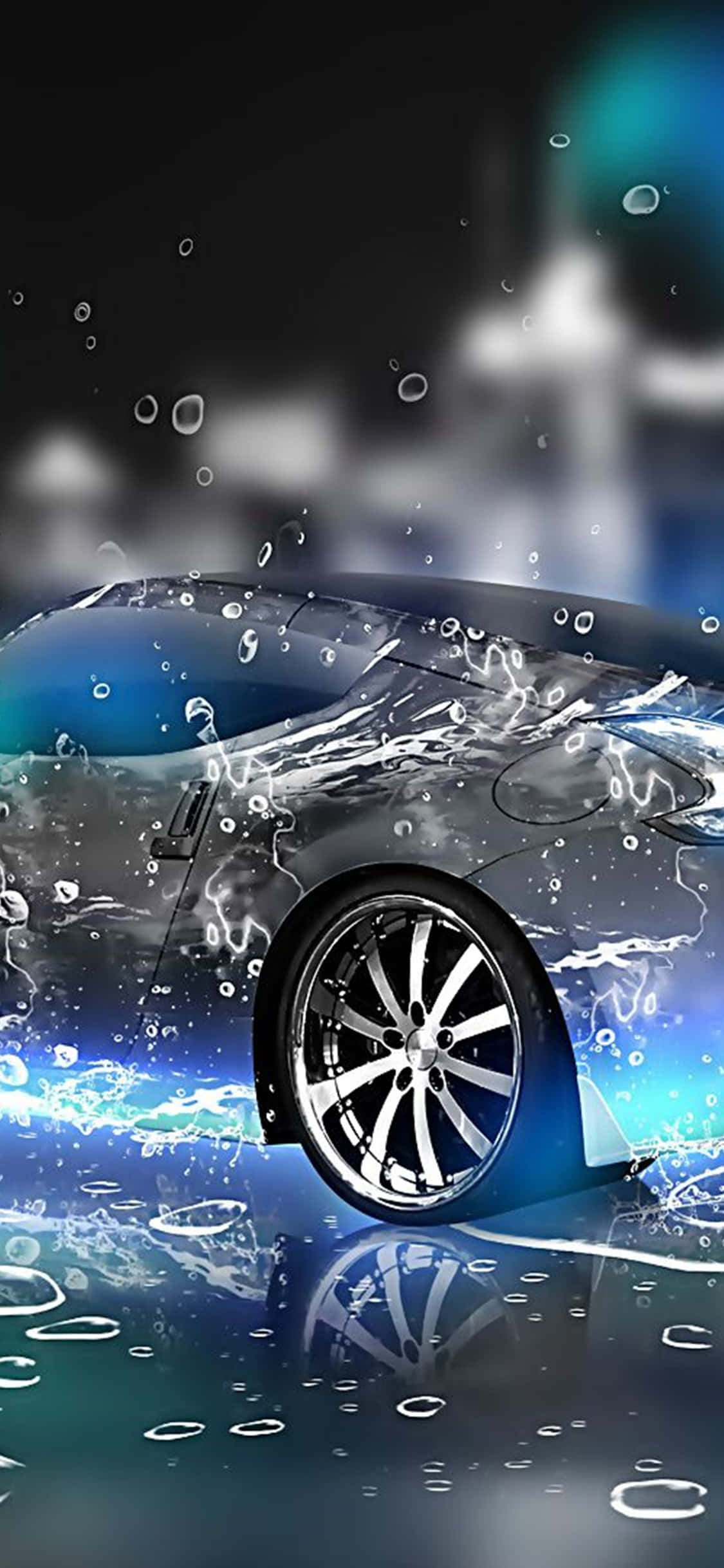 iPhone Xs Desktop Pc Silver Car Water Background Wallpaper