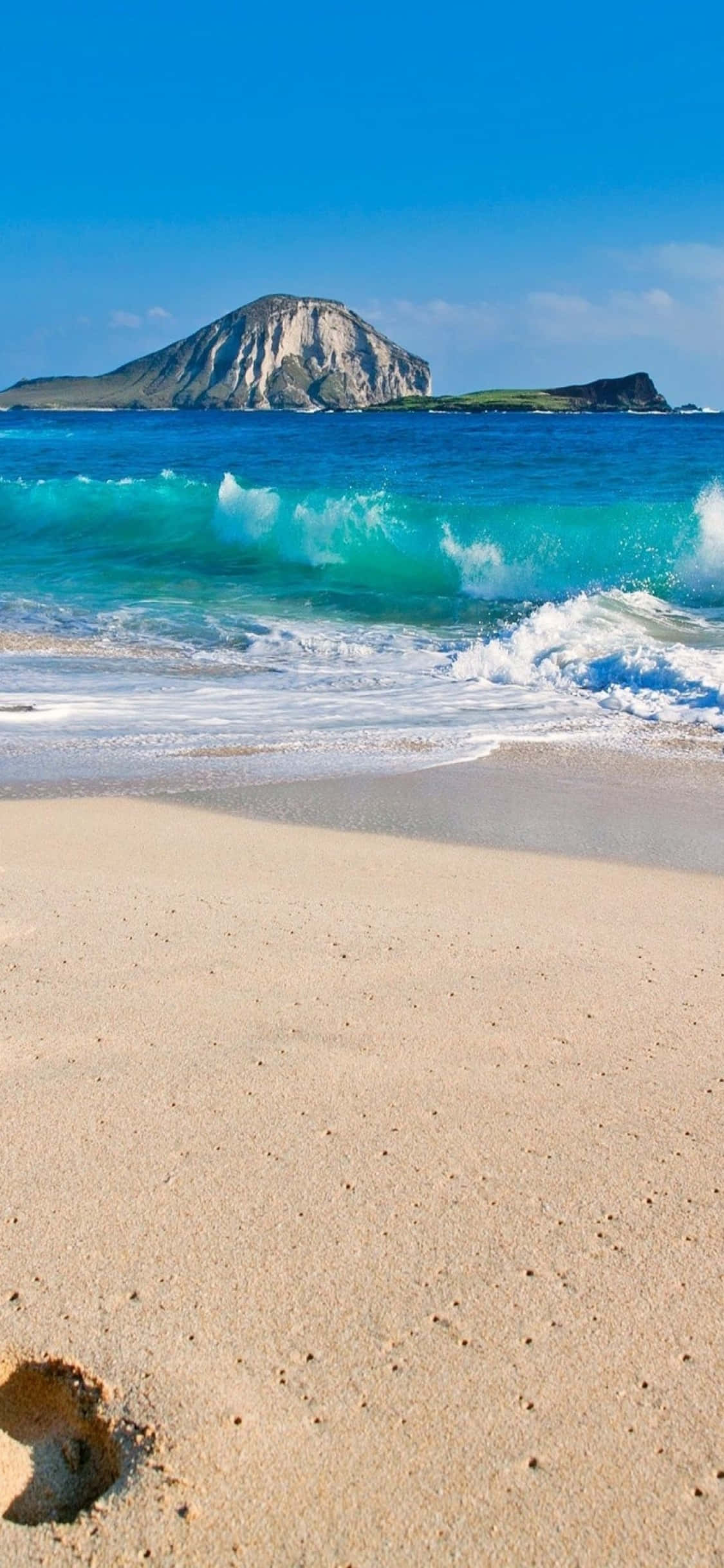 iPhone Xs Hawaii Beach Background Wallpaper