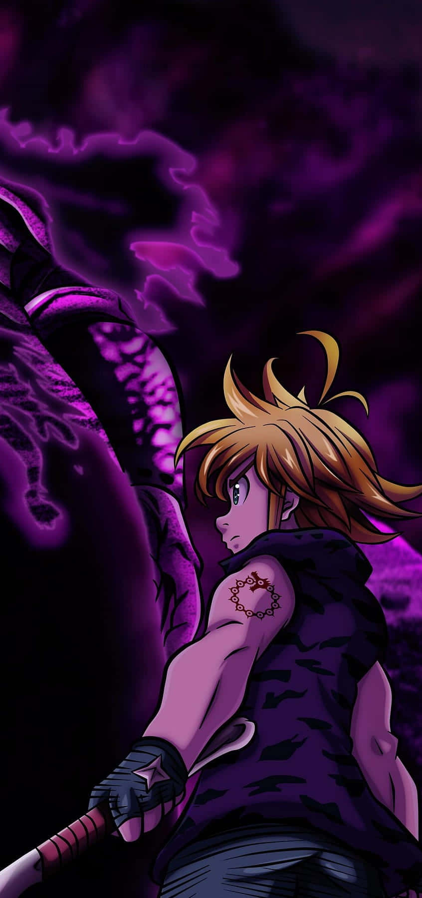 iPhone Xs Max Apple Background Meliodas Wallpaper