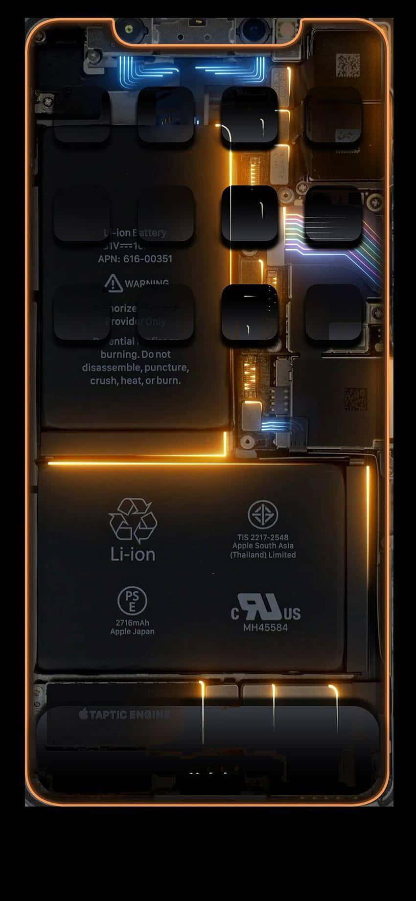 iPhone Xs Max Apple Background na Panlabas na mga Parte Wallpaper