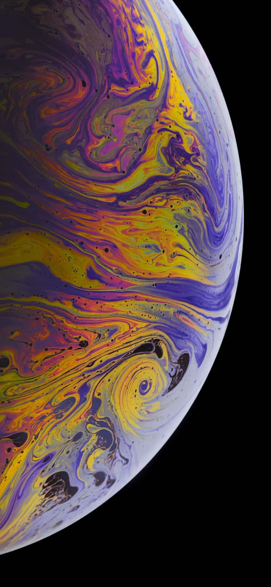 iPhone Xs Max Apple Background Side Planet Colors Wallpaper