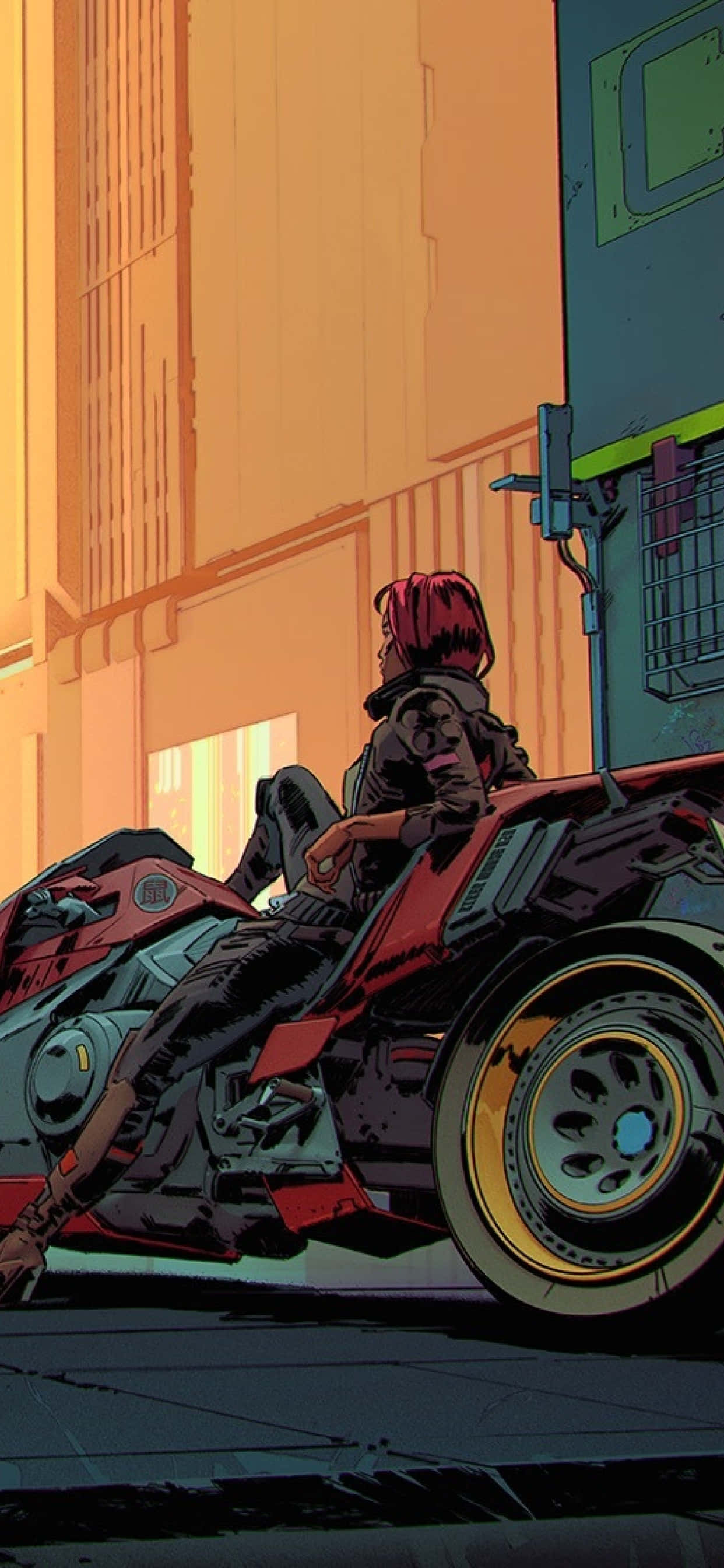 iPhone XS Max Cyberpunk 2077 Comic Valerie Background Wallpaper