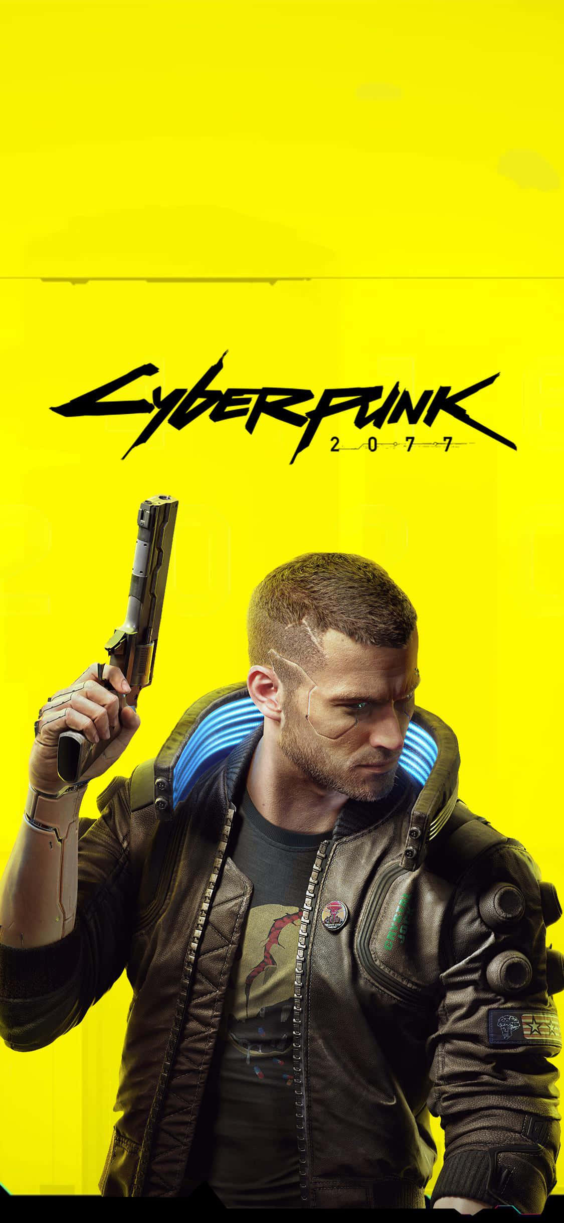 iPhone XS Max Cyberpunk 2077 Protagonist Vincent Background Wallpaper
