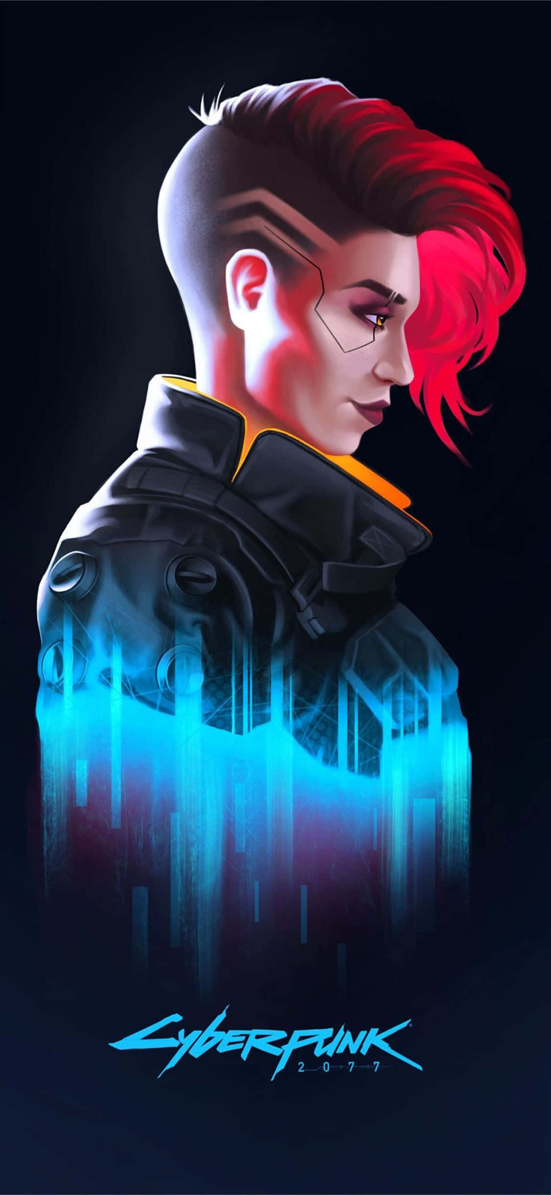 iPhone XS Max Cyberpunk 2077 Valerie Art Background Wallpaper