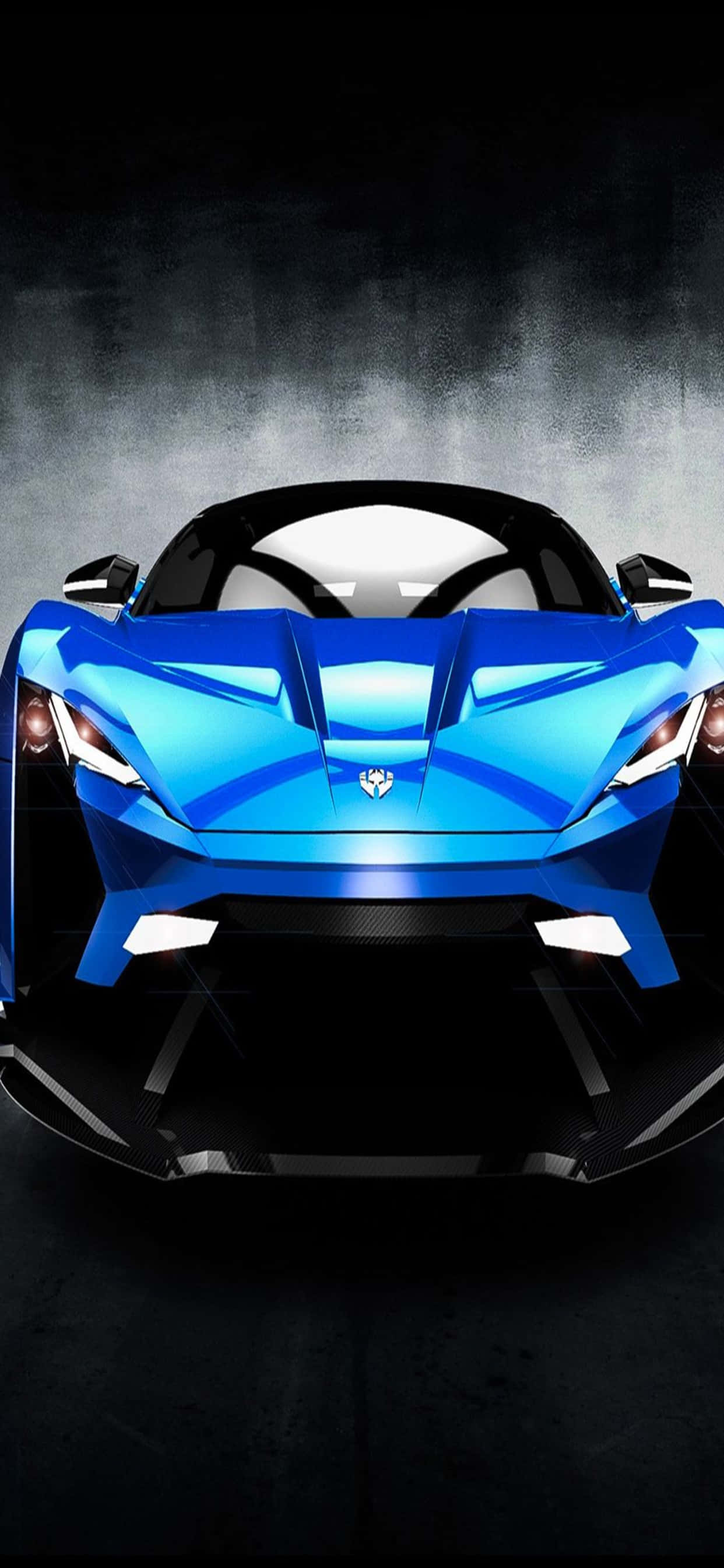 iPhone Xs Max Ferrari Background Blue W Motors Lykan HyperSport Wallpaper