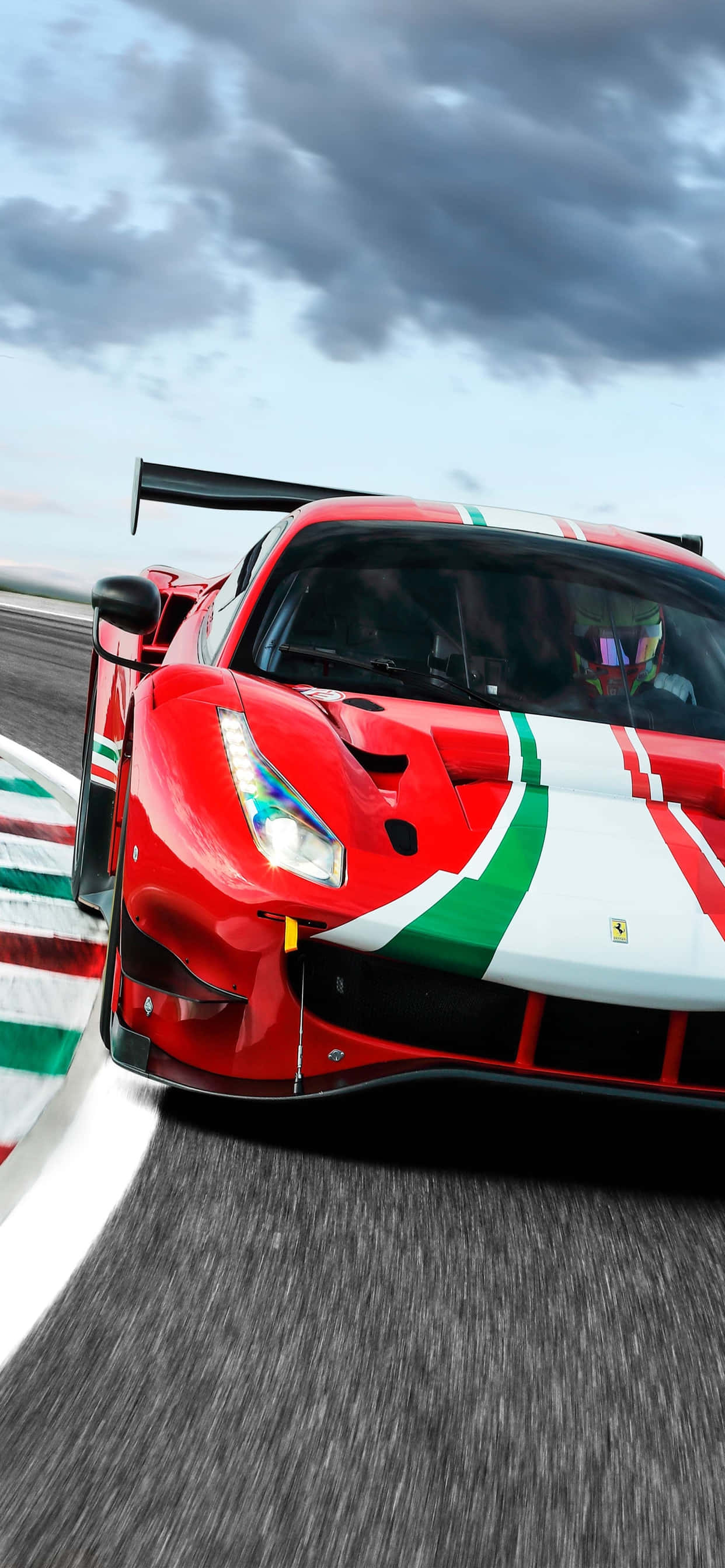 iPhone Xs Max Ferrari Background Ferrari 488 GT3 On The Track Wallpaper