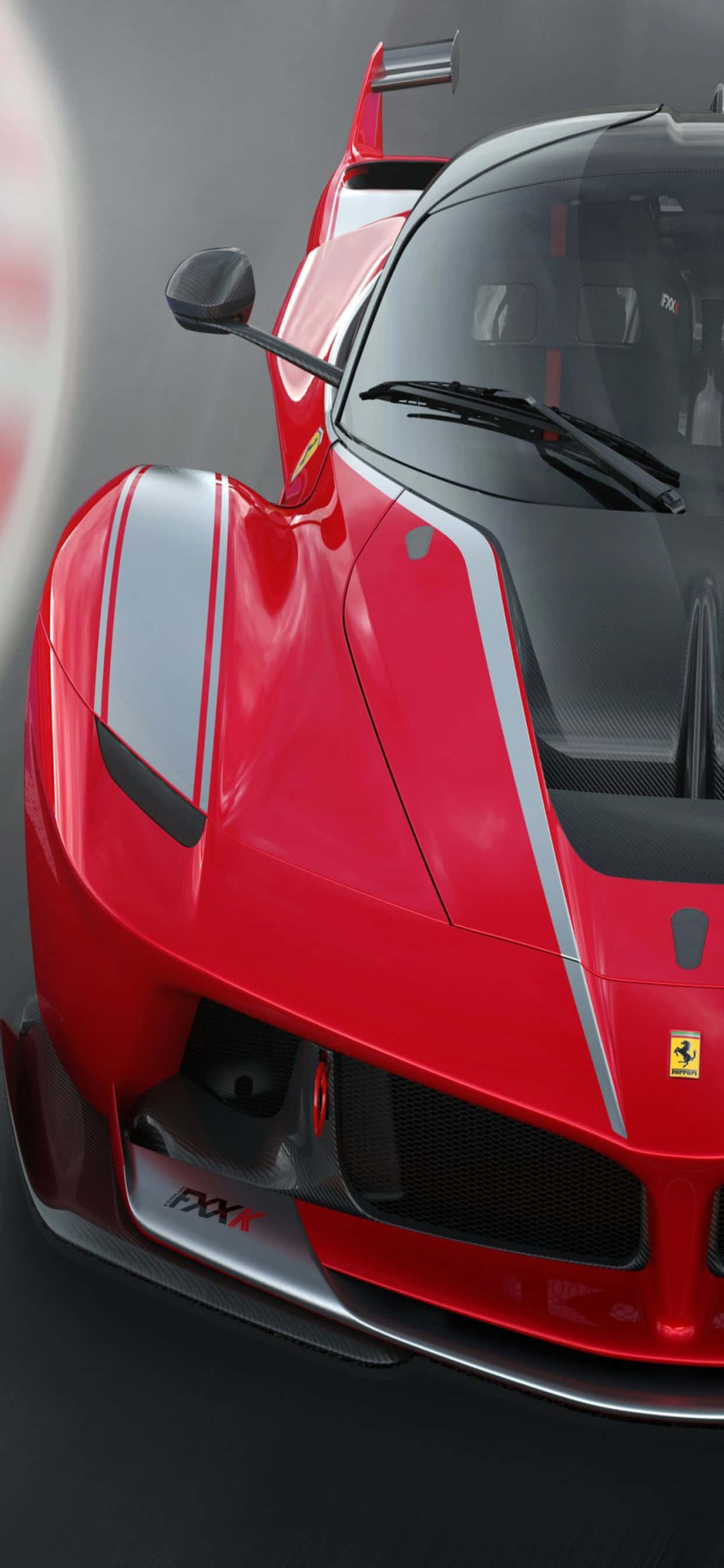 iPhone Xs Max Ferrari Background Red Ferrari FXX-K Wallpaper