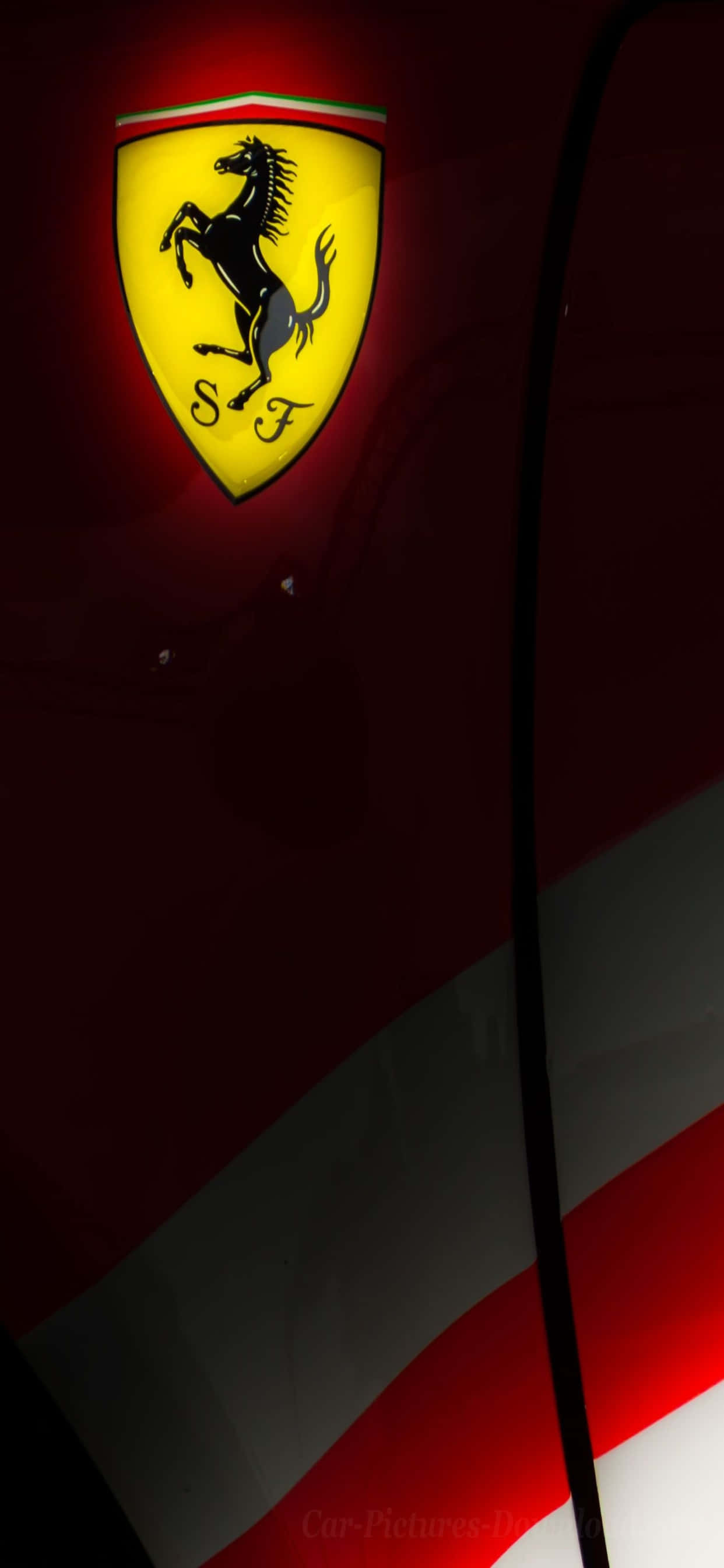 iPhone Xs Max Ferrari Background Scuderia Ferrari Logo Wallpaper