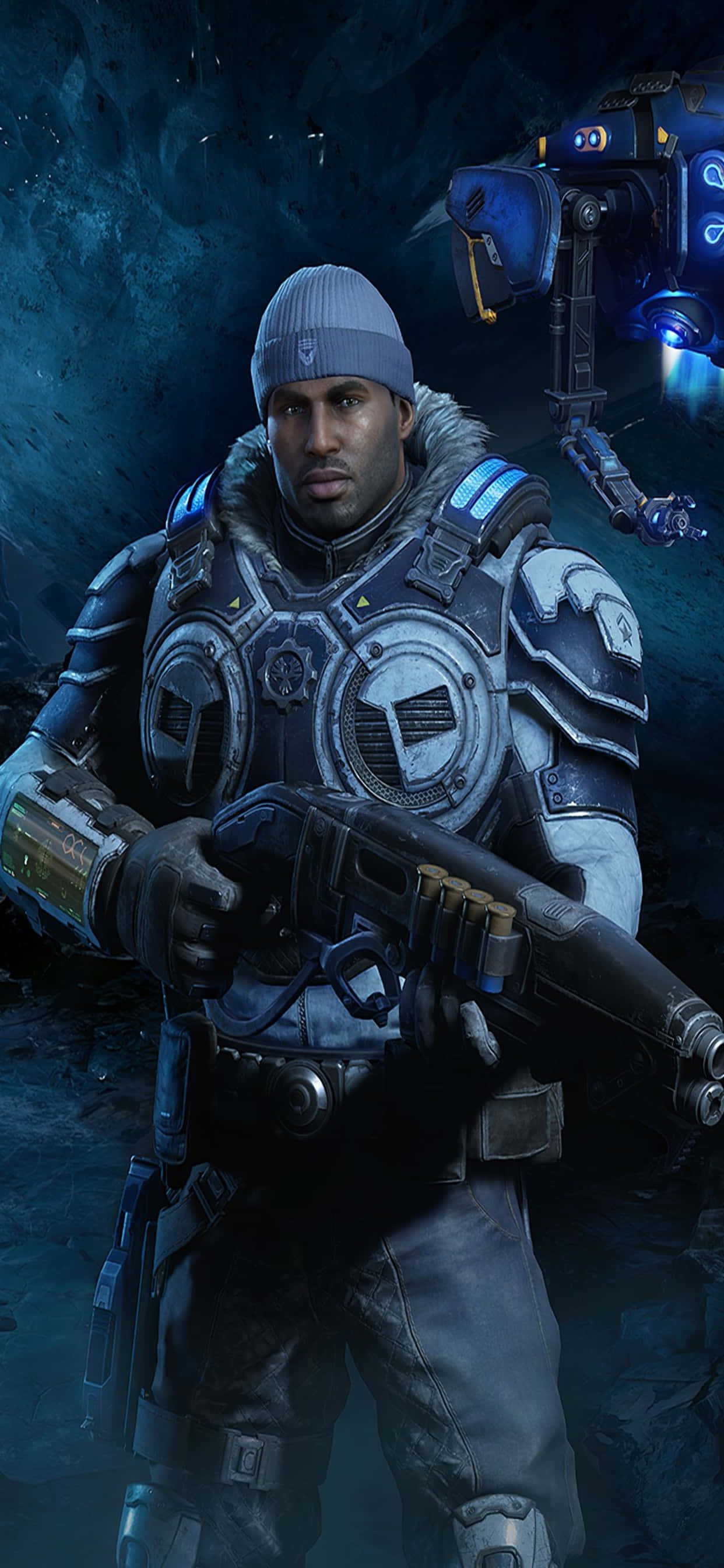 iPhone XS Max Gears Of War 5 Del Walker Background Wallpaper