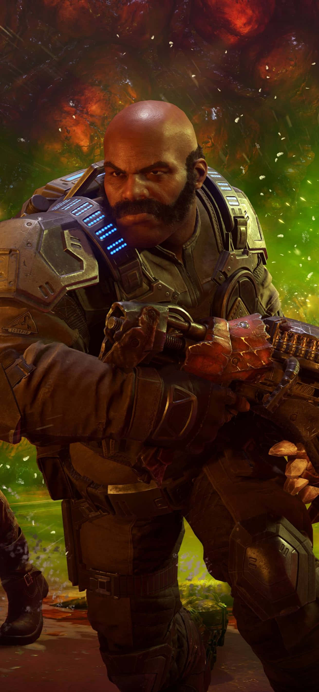 iPhone XS Max Gears of War 5 Jeremiah Keegan Background Wallpaper