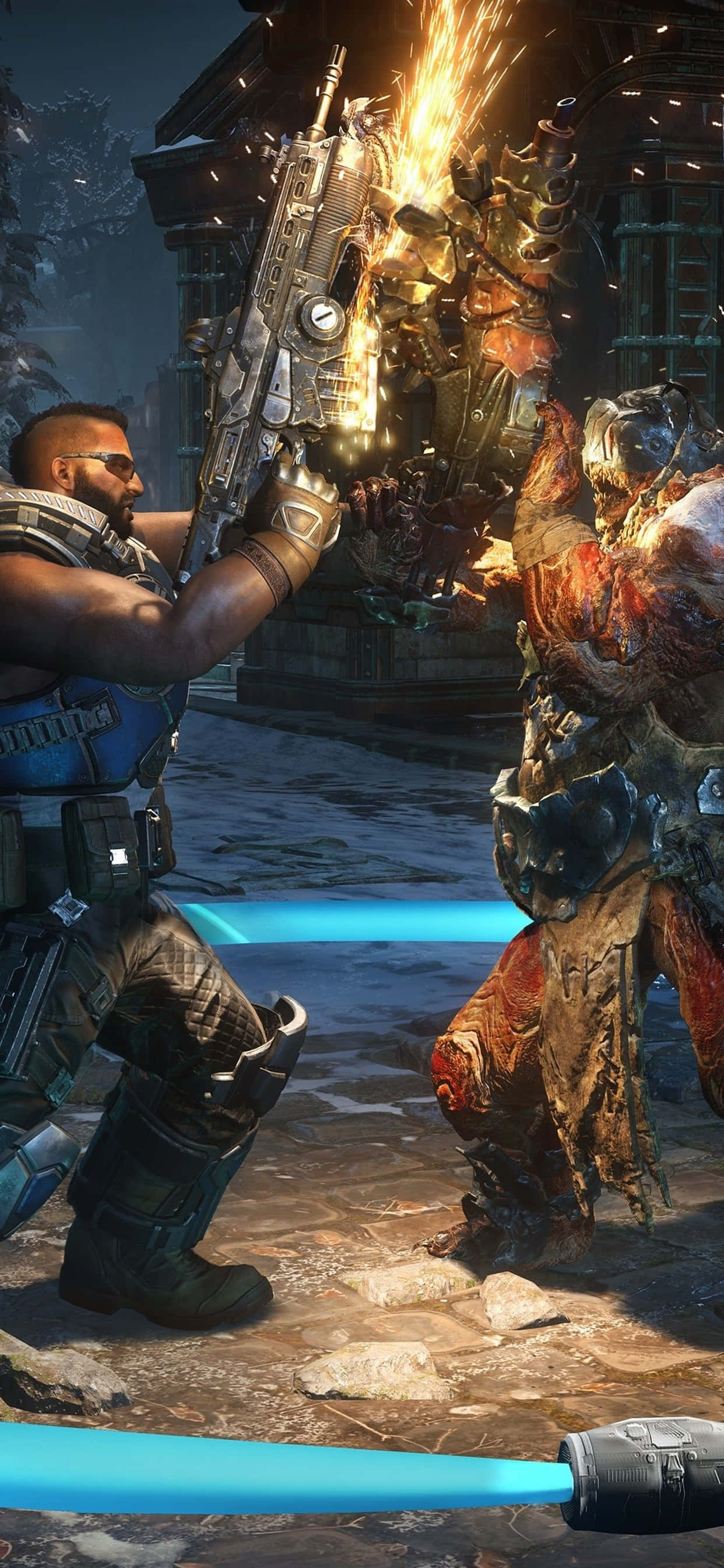 iPhone XS Max Gears Of War 5 Max Level Background Wallpaper