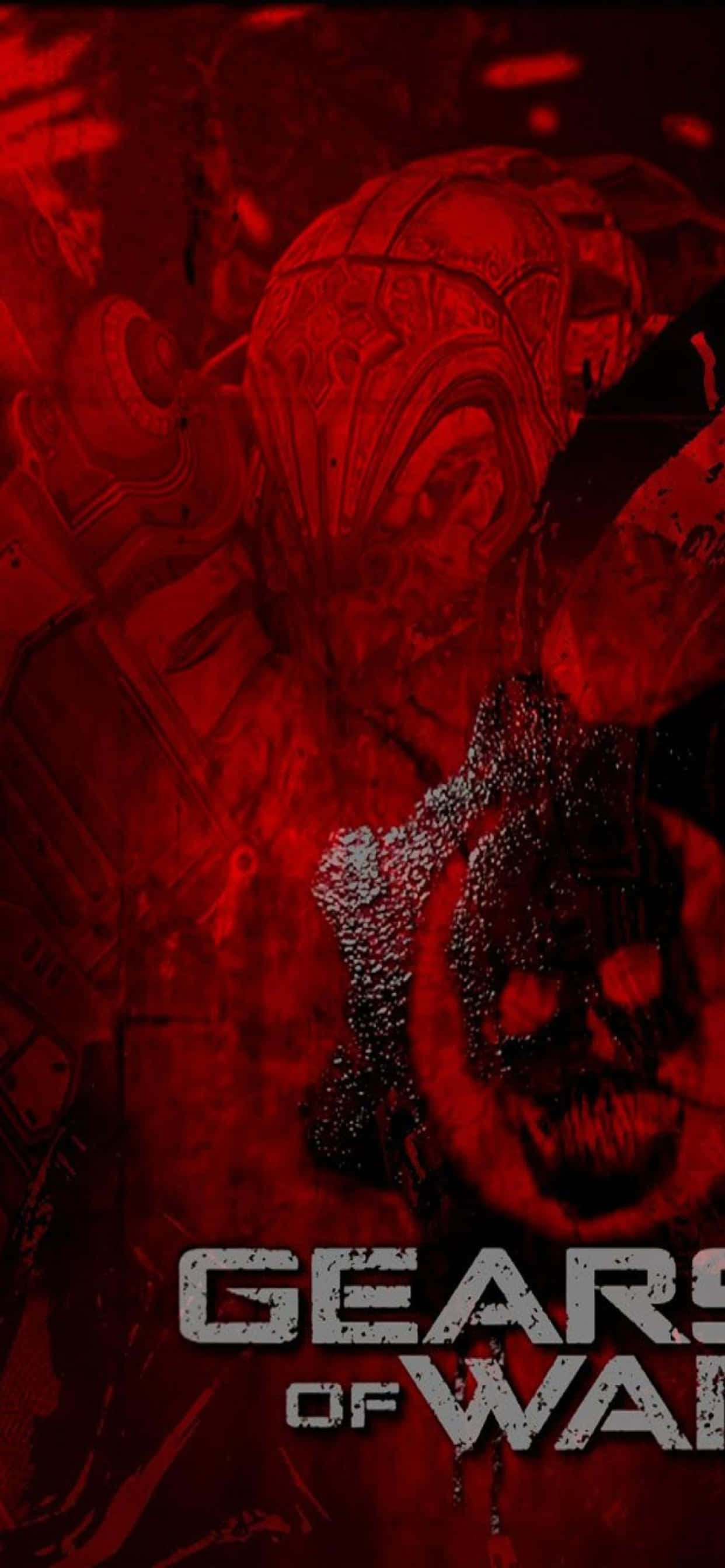 iPhone XS Max Gears Of War 5 Red Poster Background Wallpaper