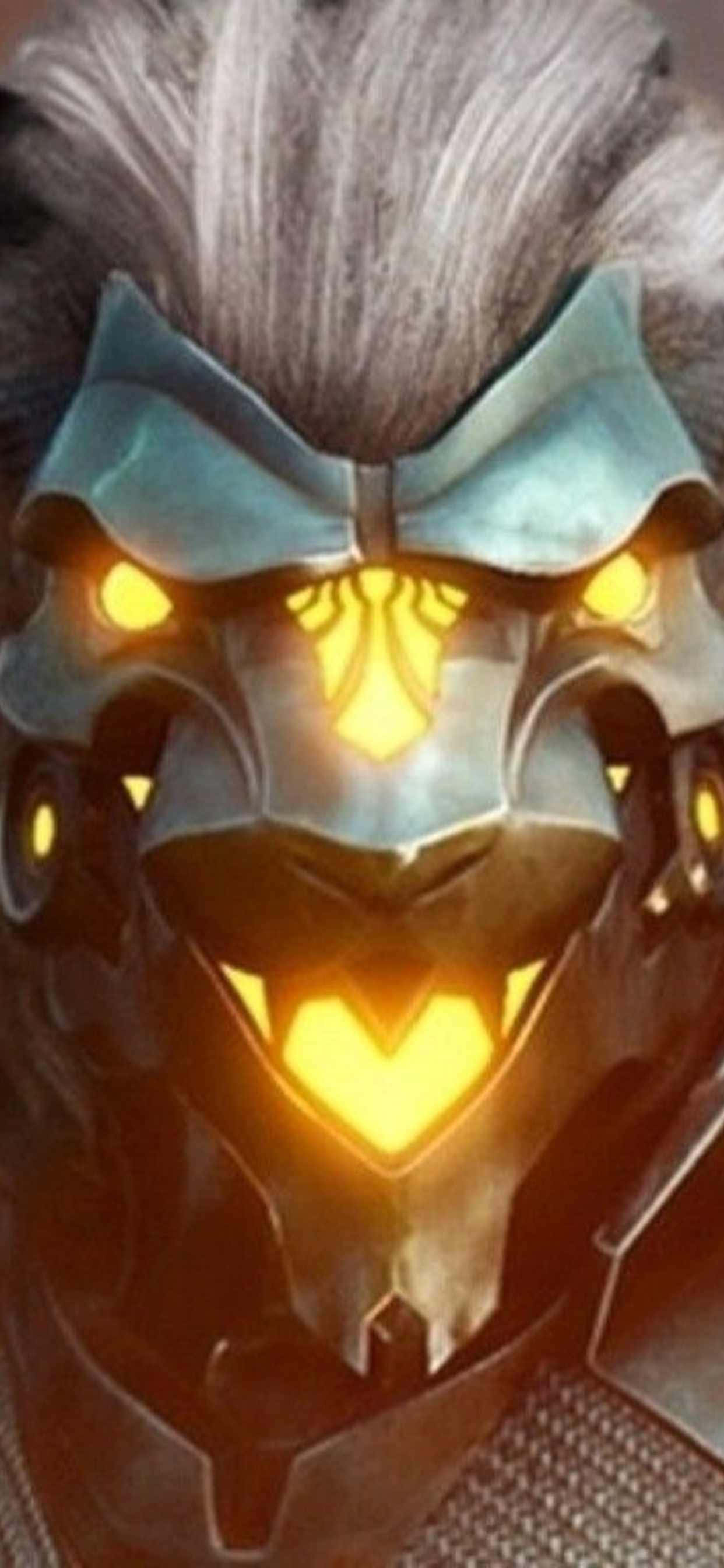 iPhone Xs Max Godfall Silvermane Face Background Wallpaper